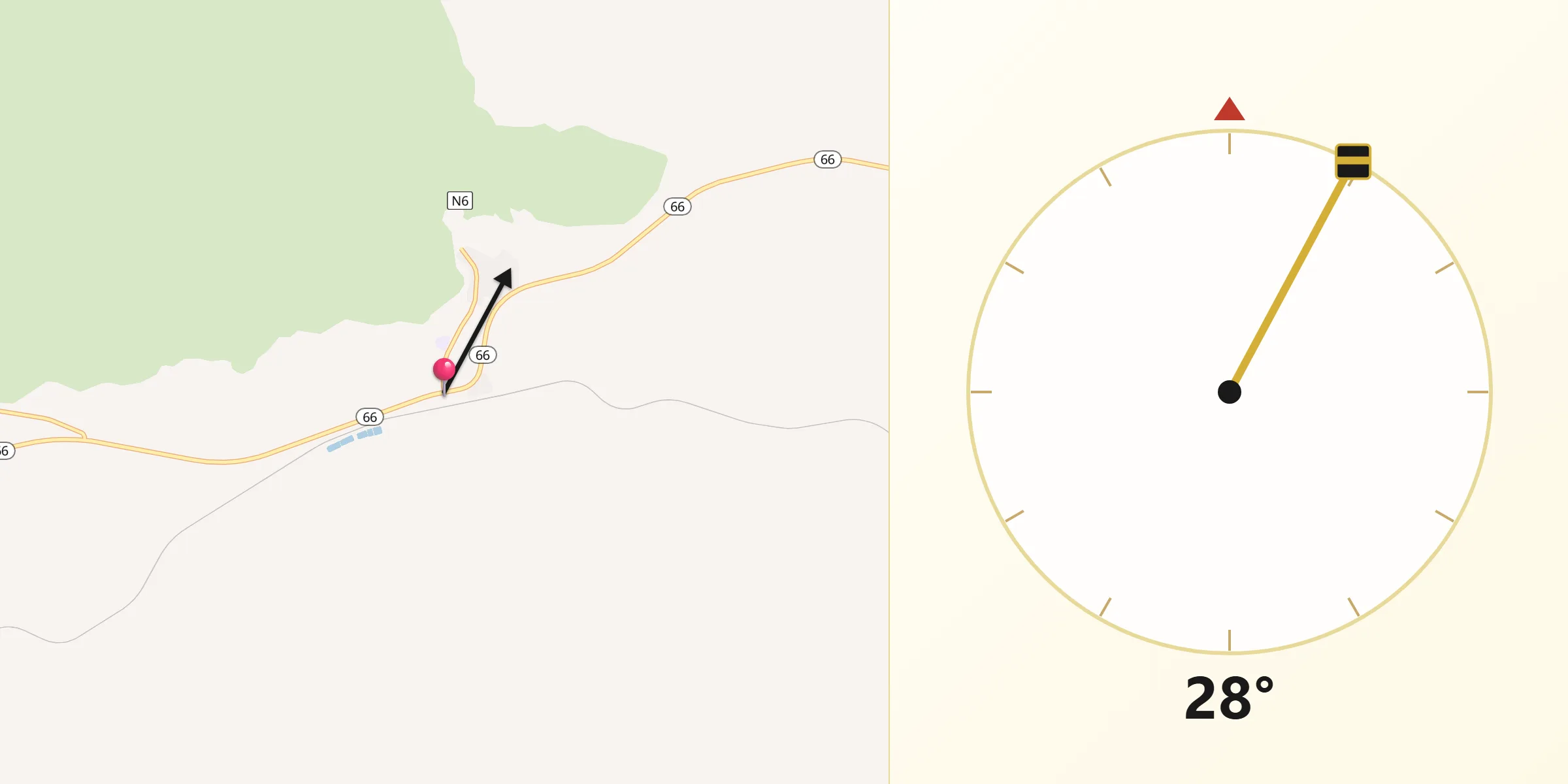 Qibla Direction from Peach Springs