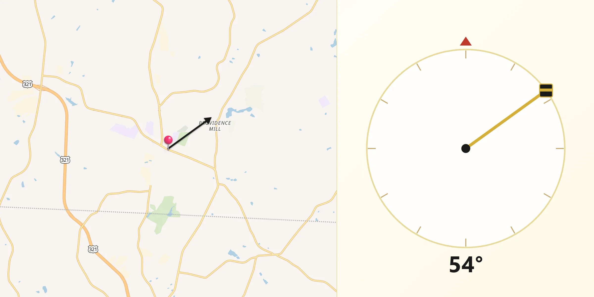 Qibla Direction from Maiden