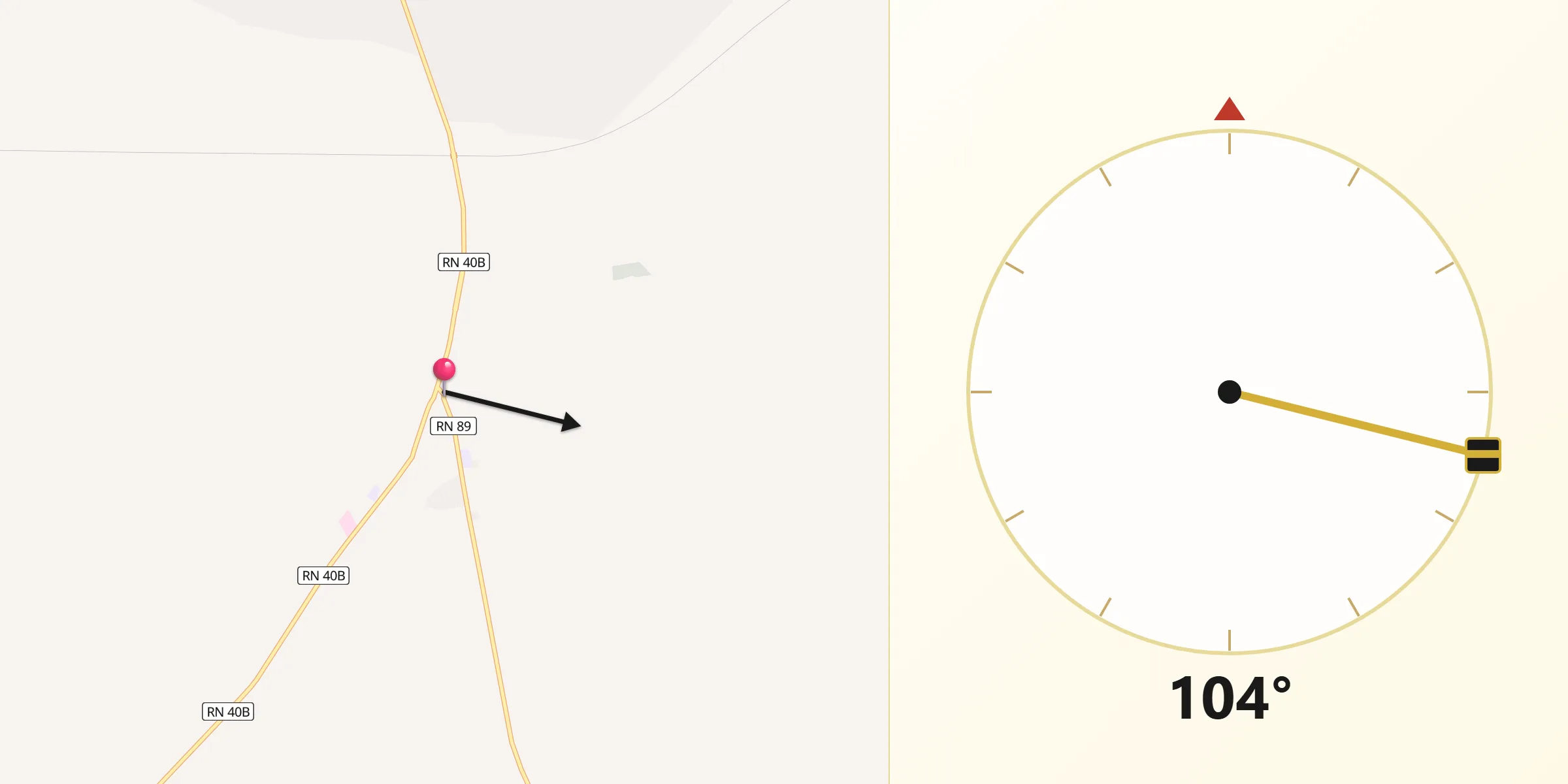 اتجاه القبلة من بئرين