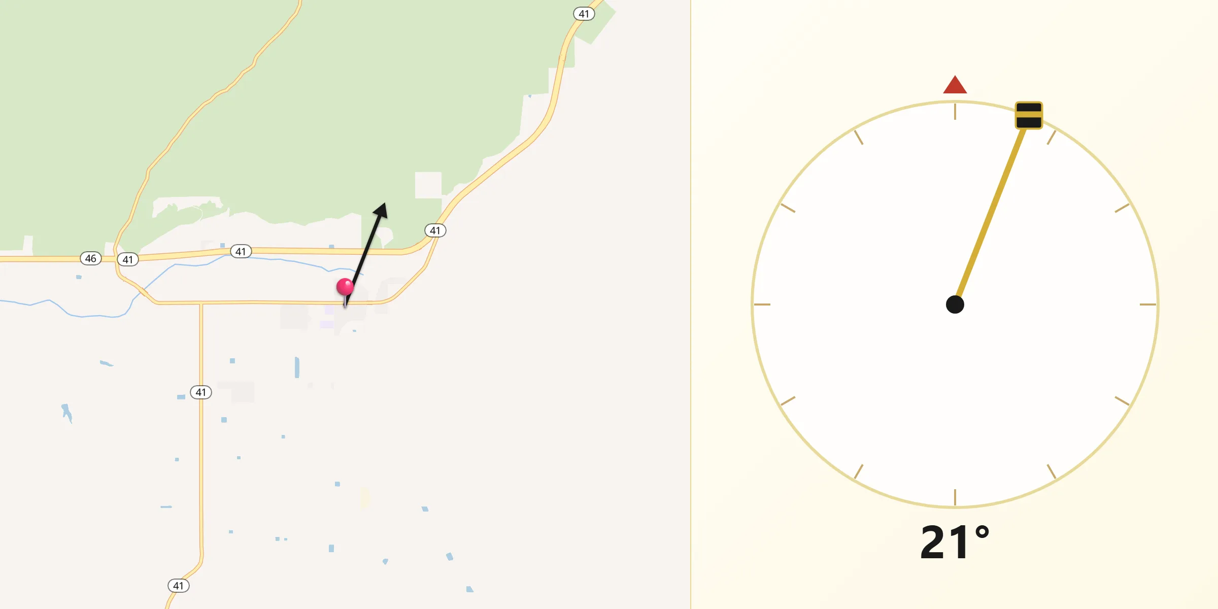 Qibla Direction from Shandon