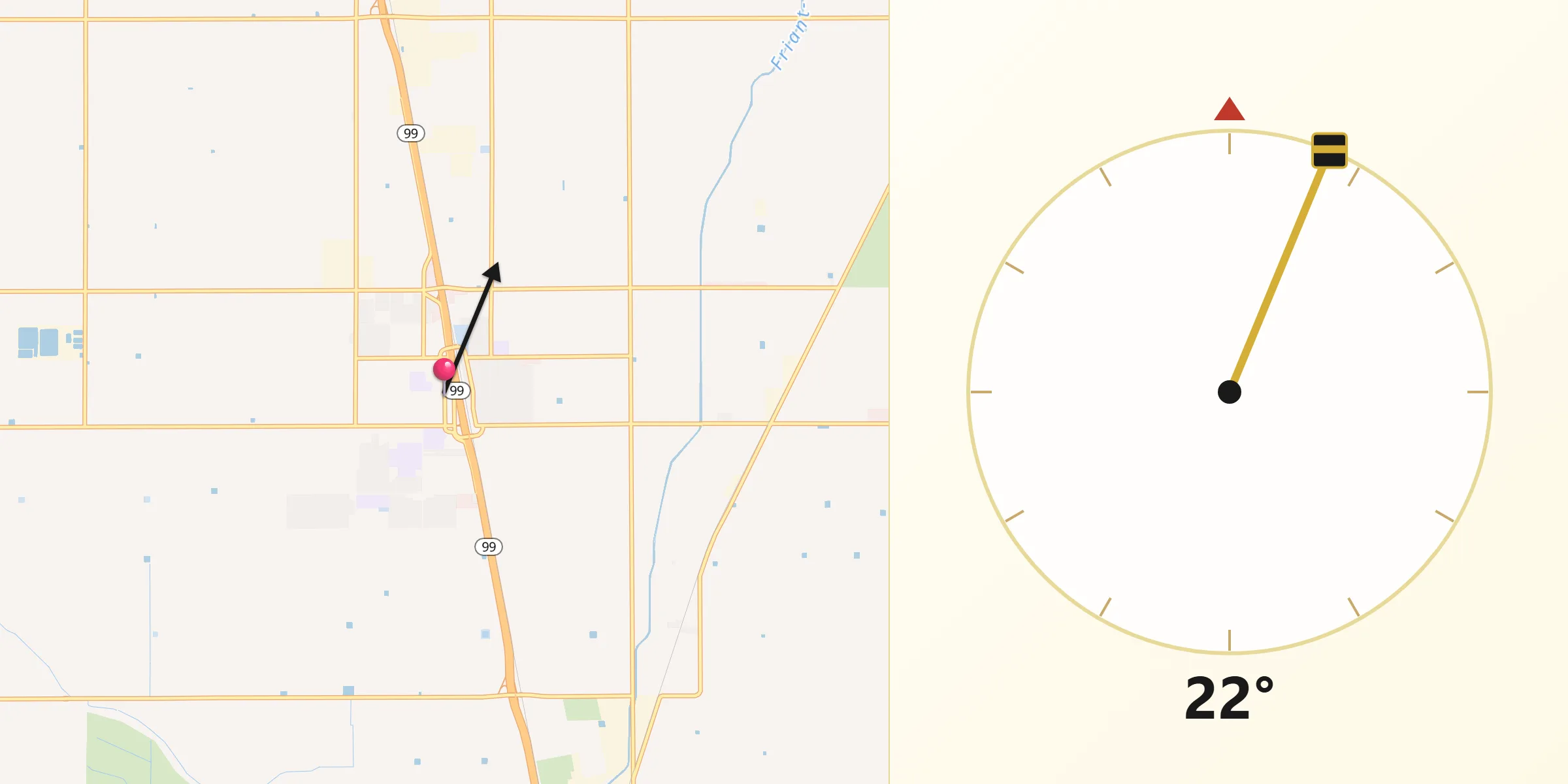 Qibla Direction from McFarland