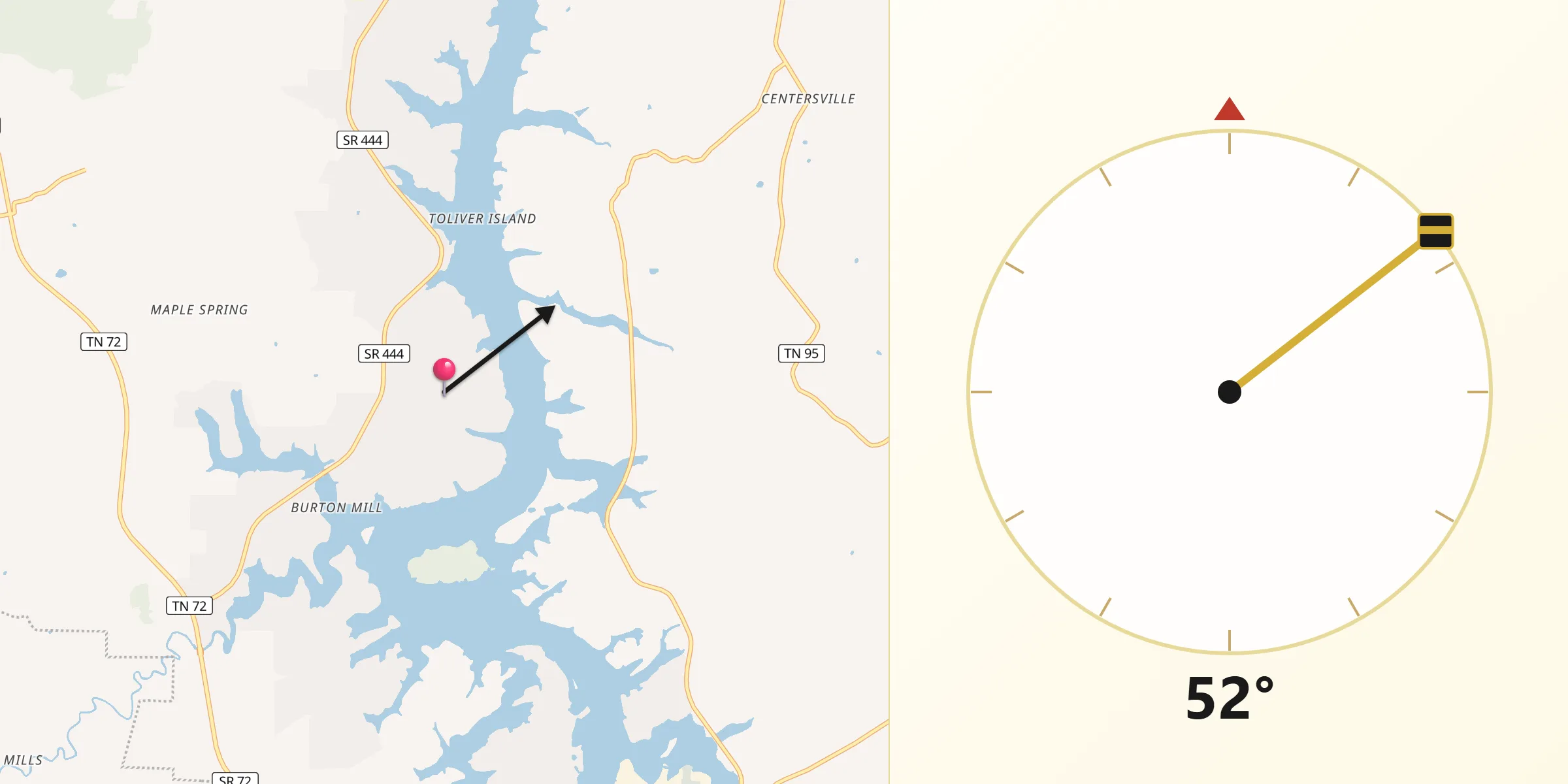Qibla Direction from Tellico Village
