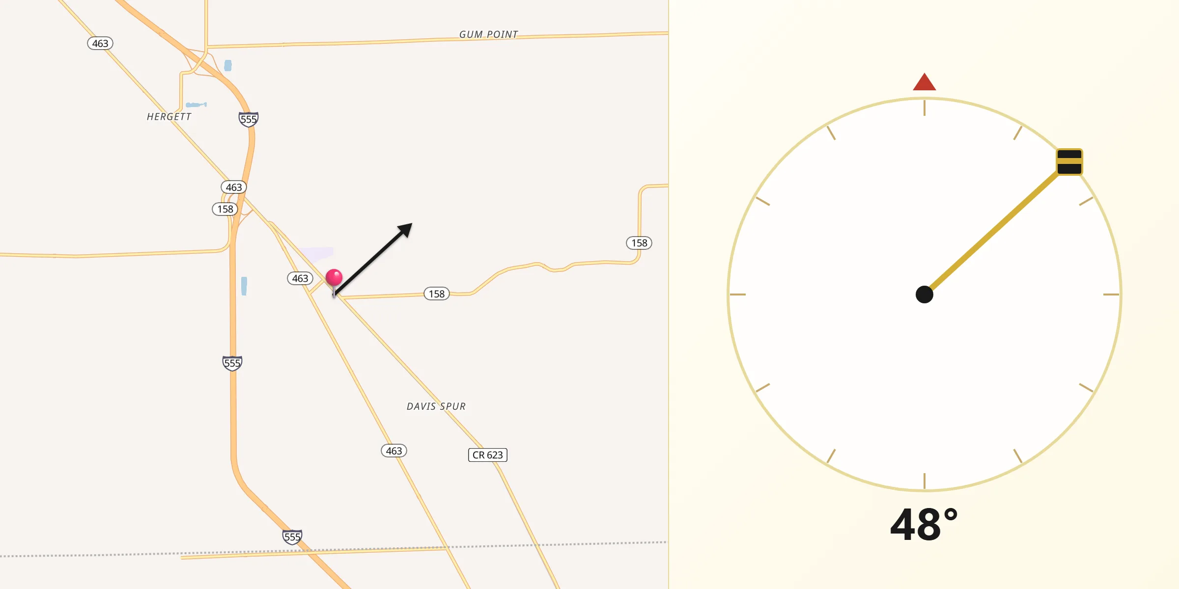 Qibla Direction from Bay