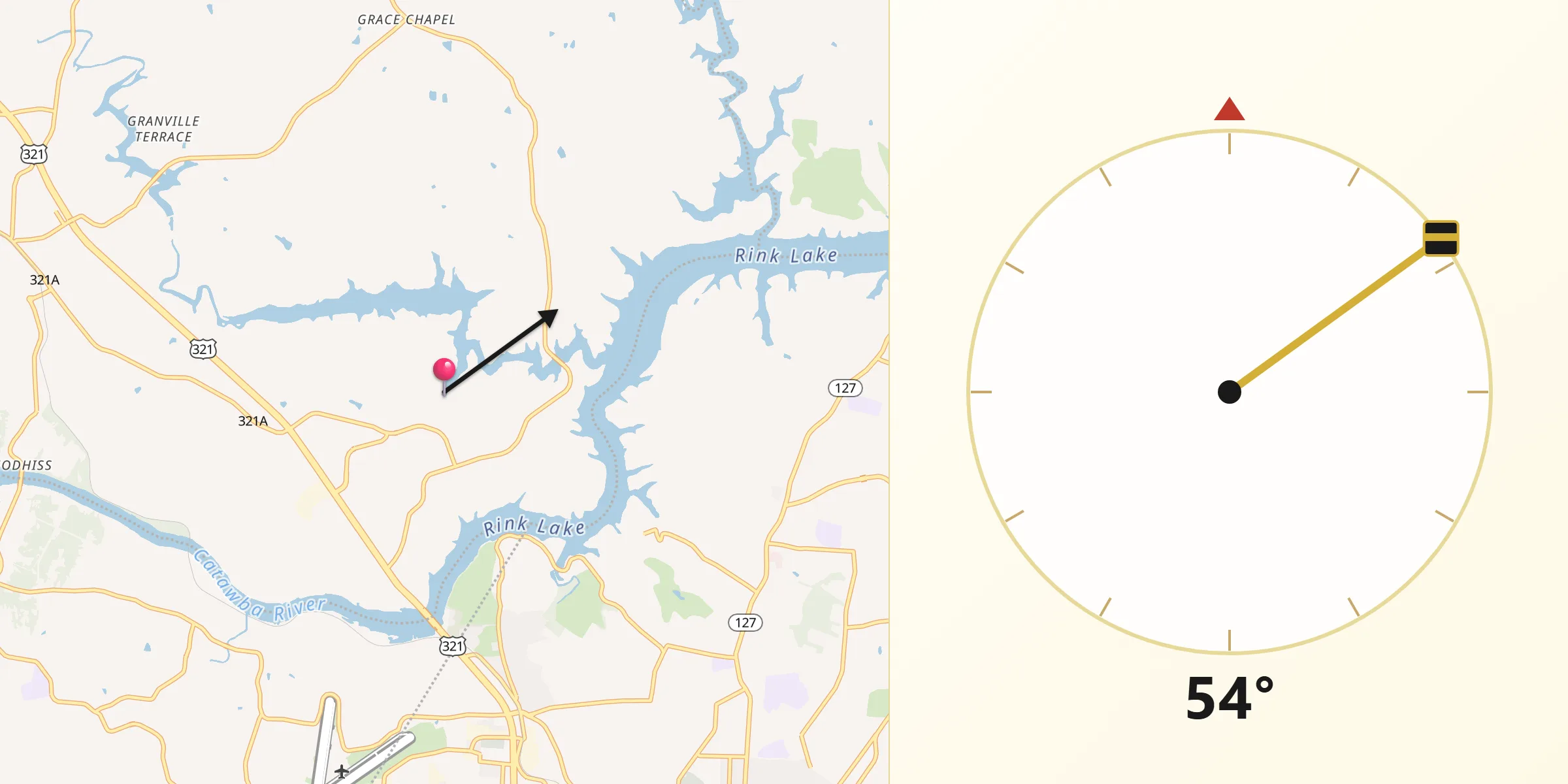 Qibla Direction from Northlakes