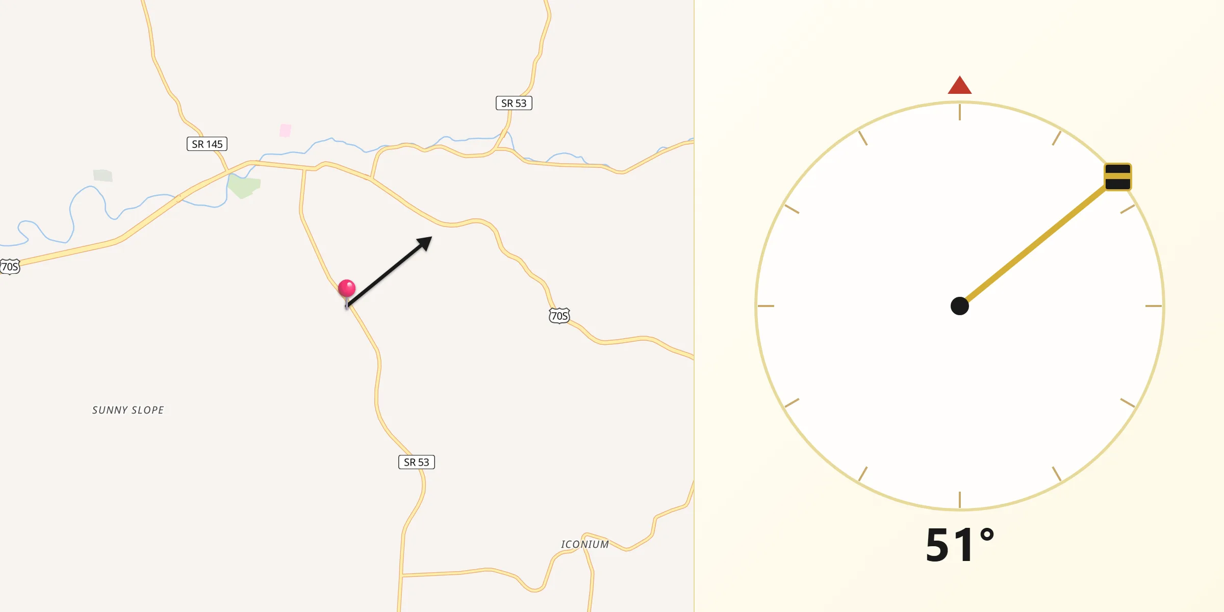 Qibla Direction from Cannon