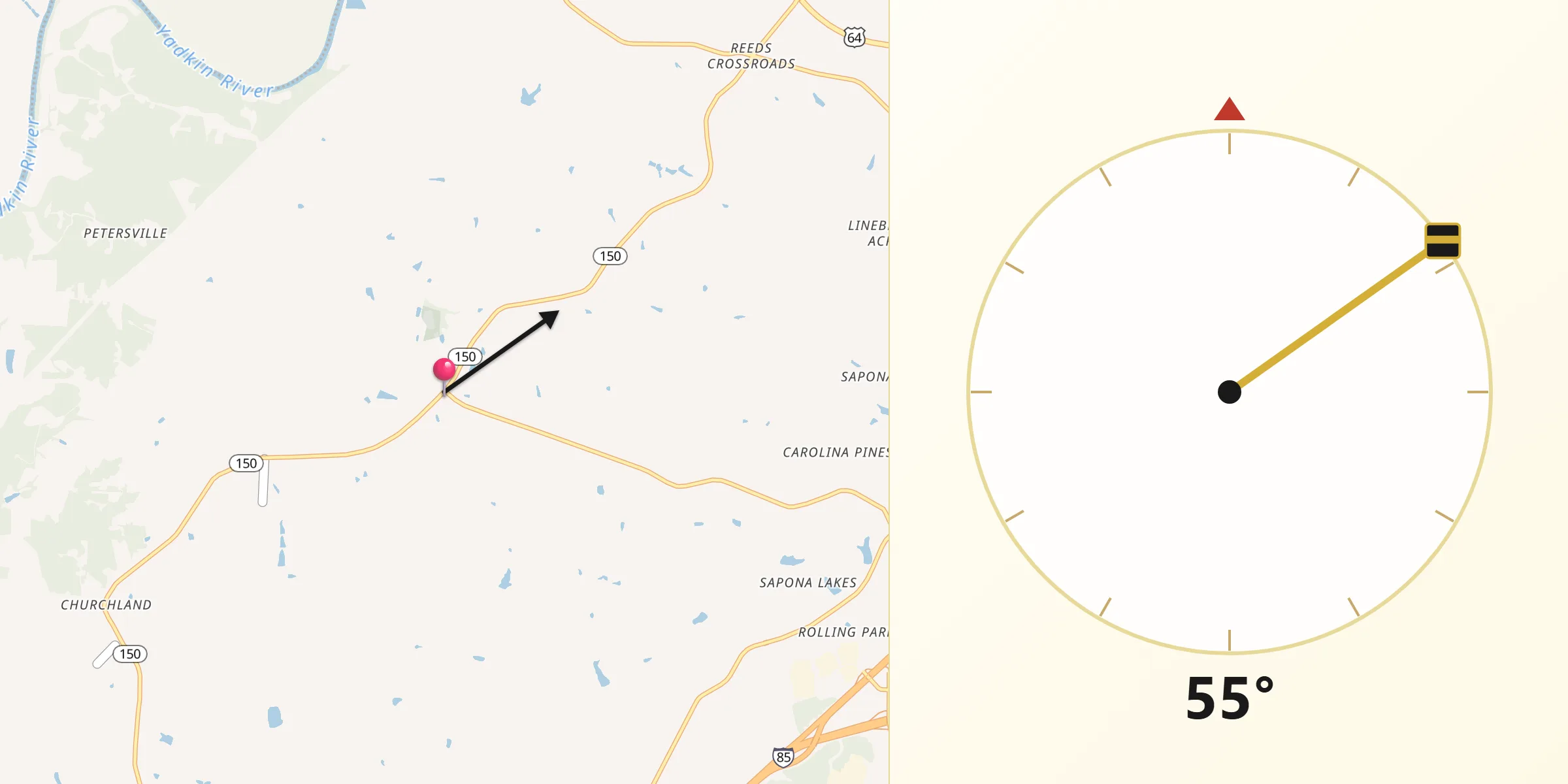 Qibla Direction from Tyro