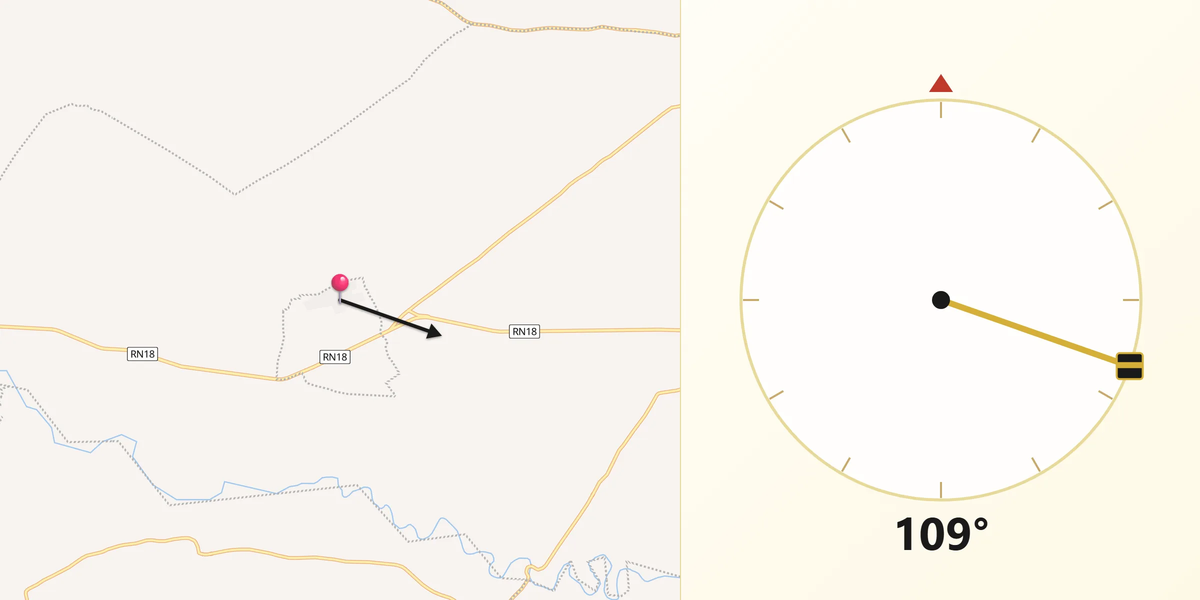 اتجاه القبلة من منزل سالم