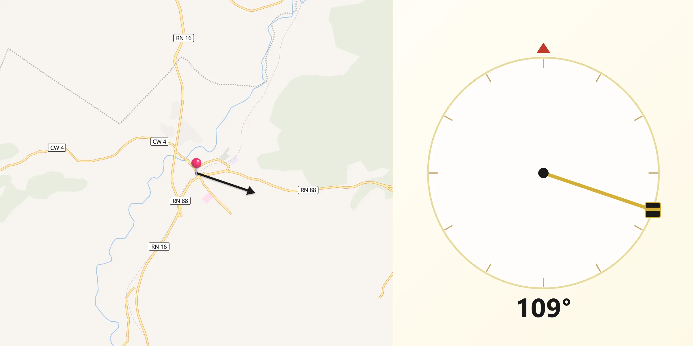 اتجاه القبلة من العوينات