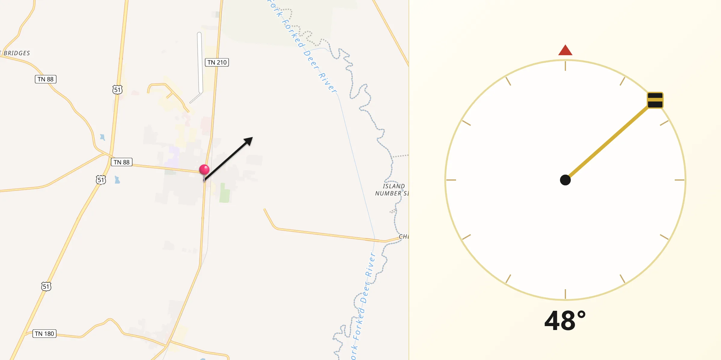 Qibla Direction from Halls