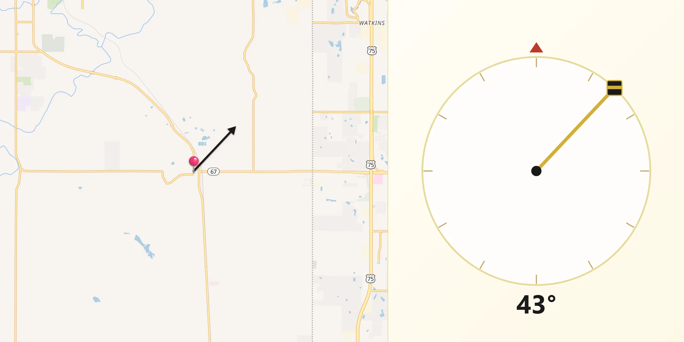 Qibla Direction from Kiefer