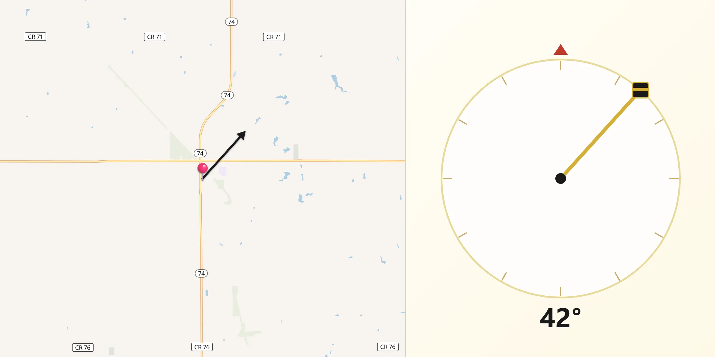 Qibla Direction from Crescent