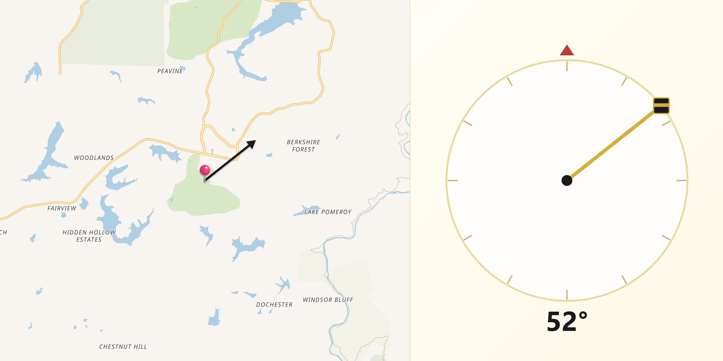 Qibla Direction from Fairfield Glade