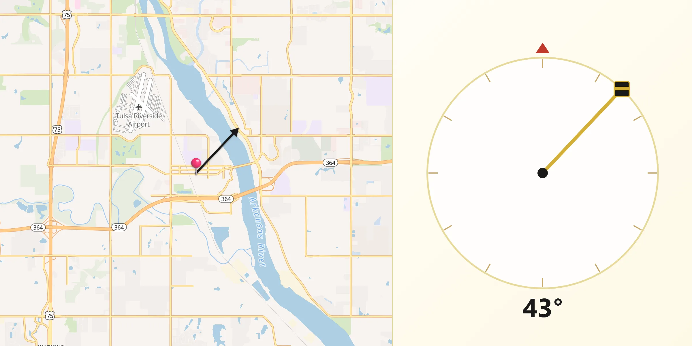 Qibla Direction from Jenks