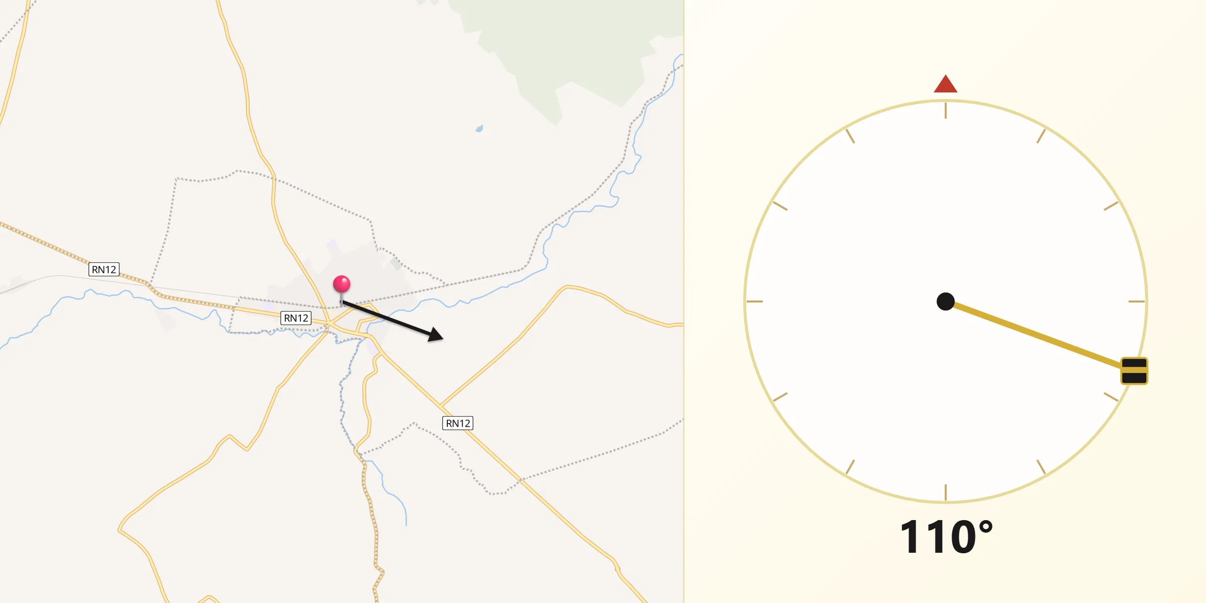 اتجاه القبلة من السرس