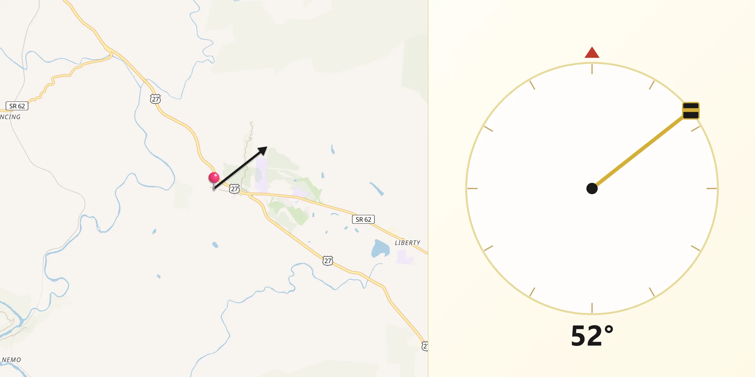 Qibla Direction from Wartburg