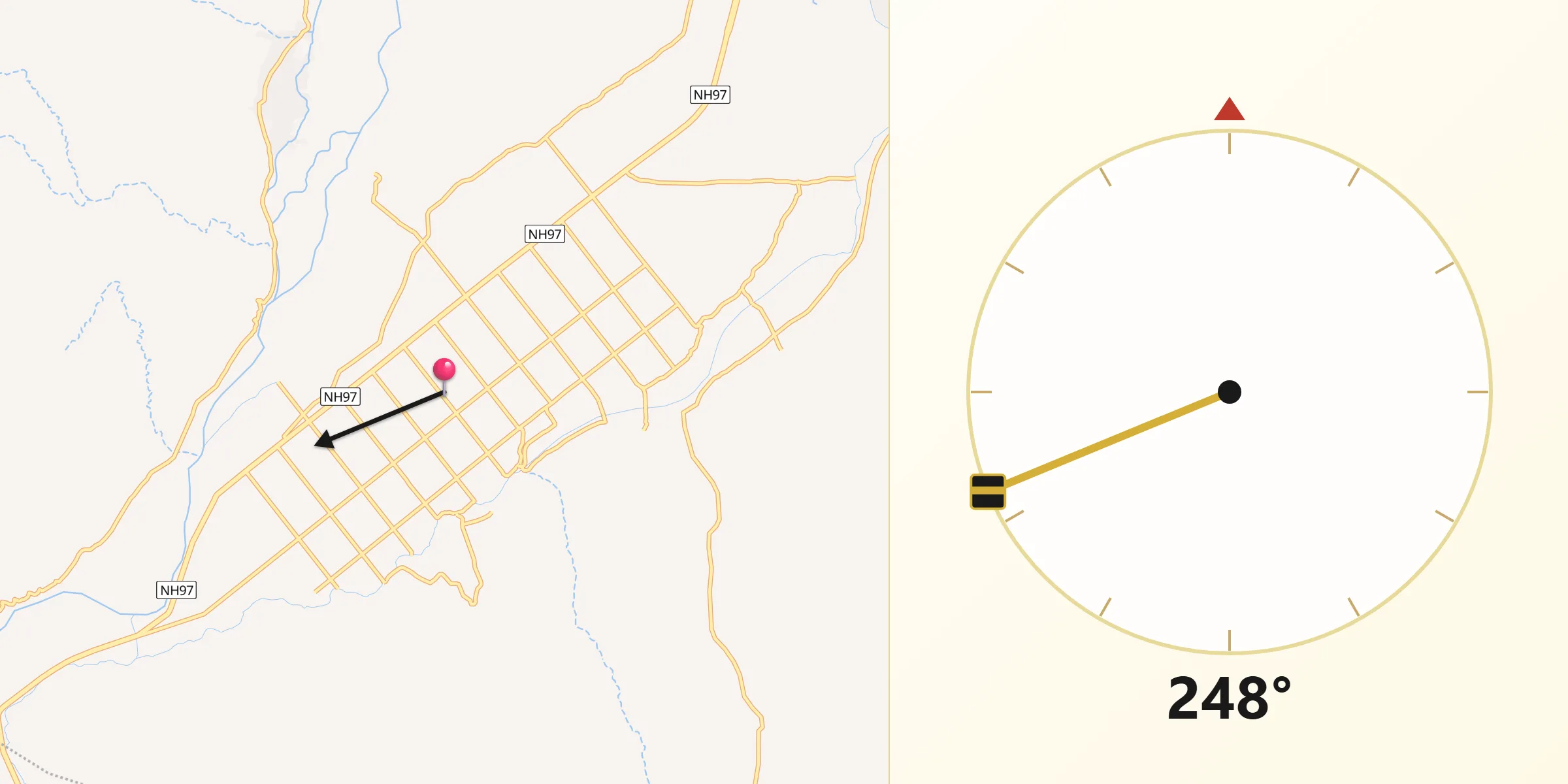 اتجاه القبلة من بغلان