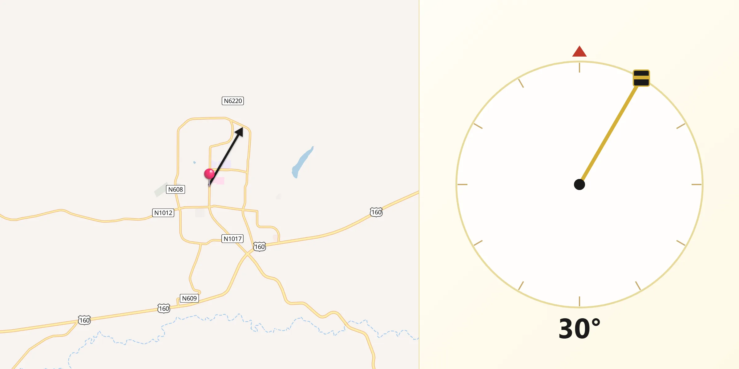 Qibla Direction from Tuba City