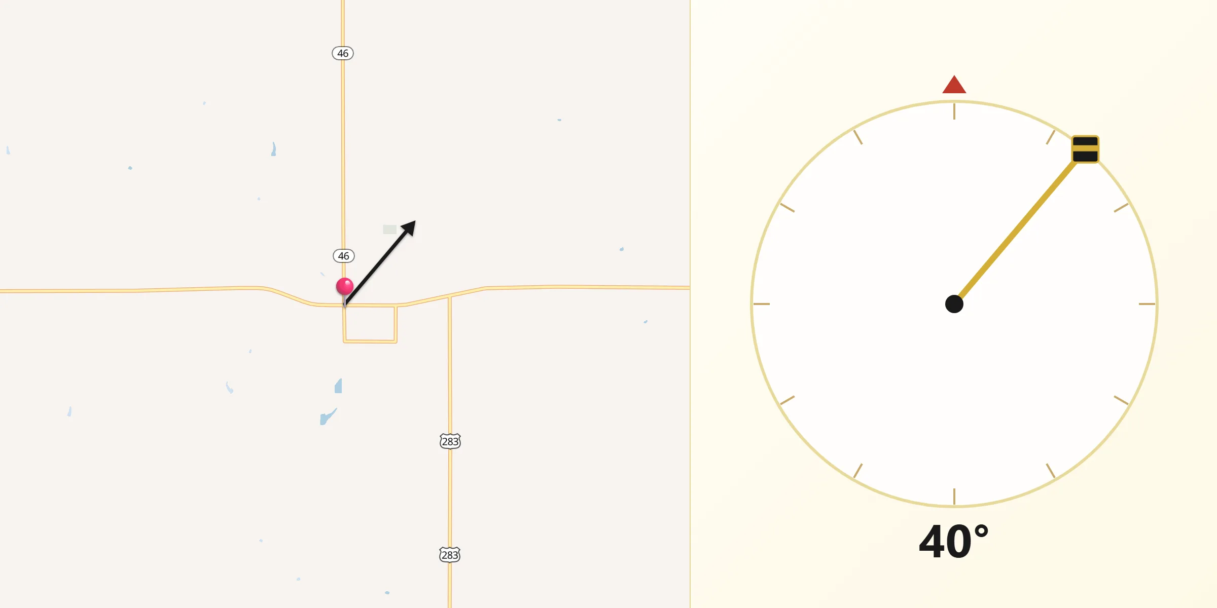 Qibla Direction from Arnett