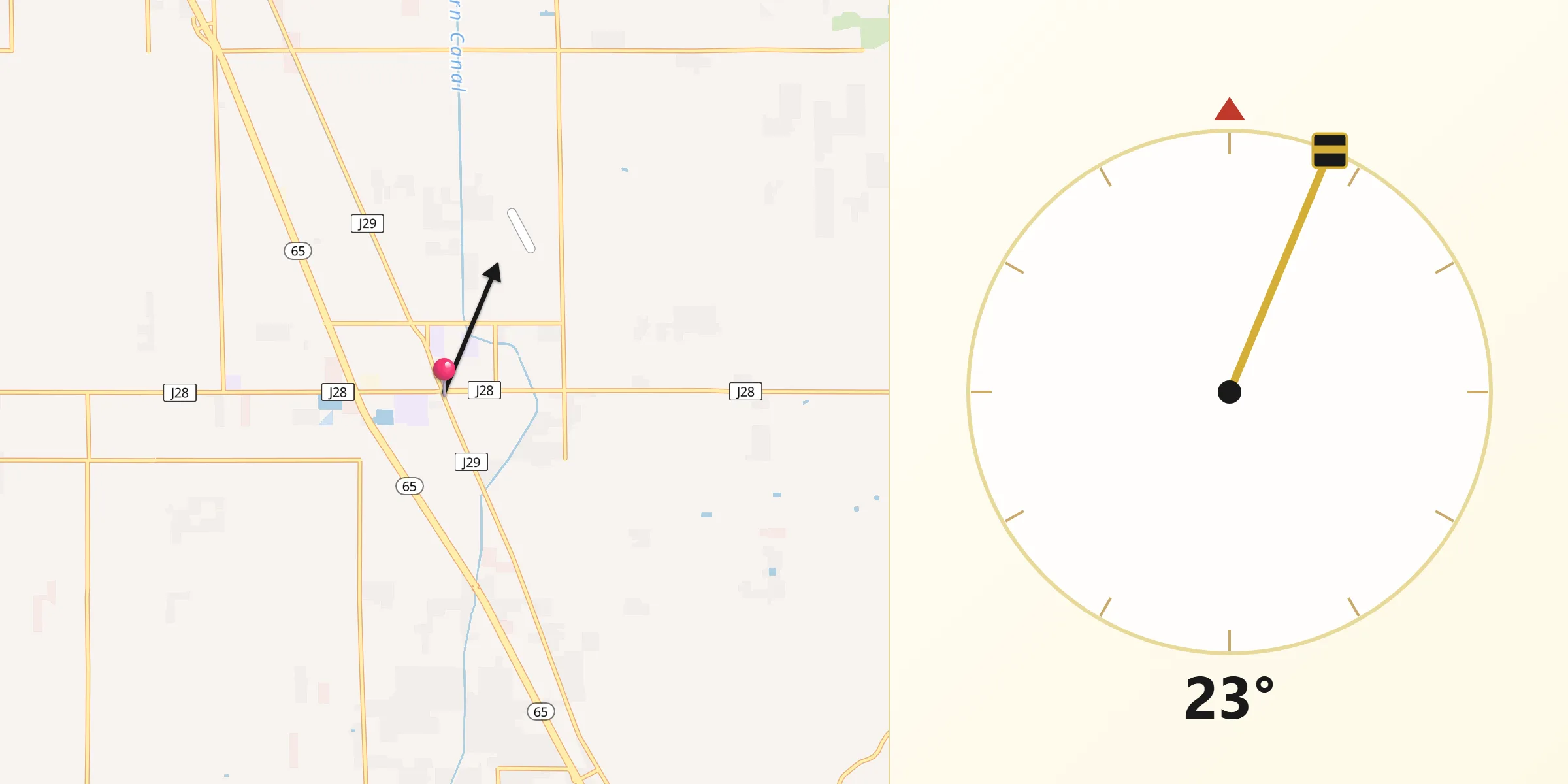 Qibla Direction from Strathmore