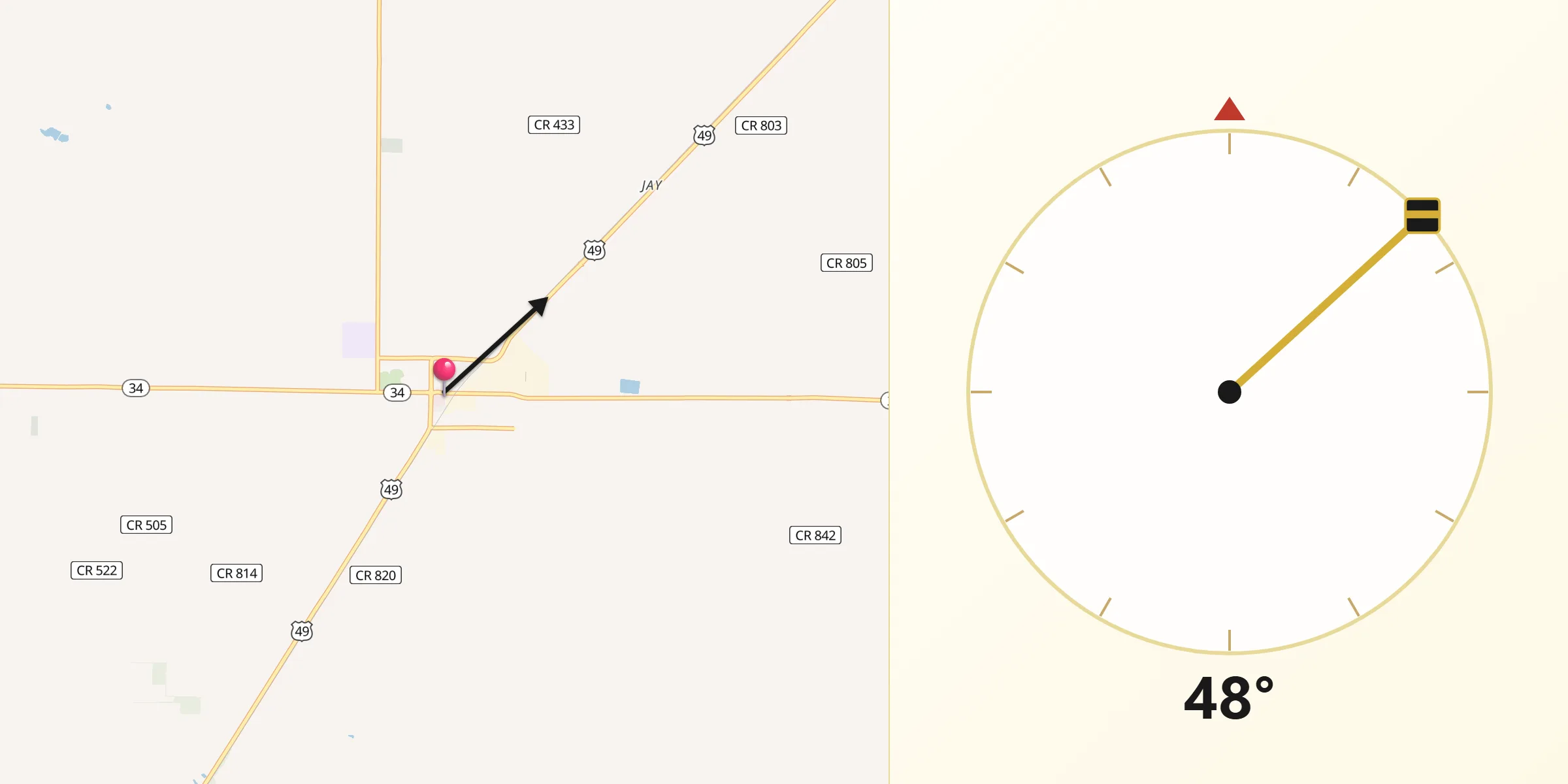 Qibla Direction from Marmaduke
