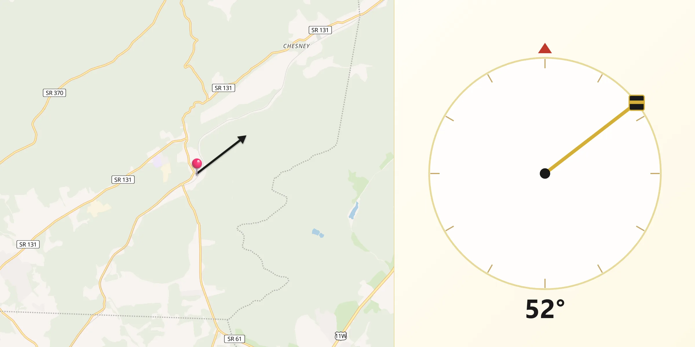 Qibla Direction from Luttrell