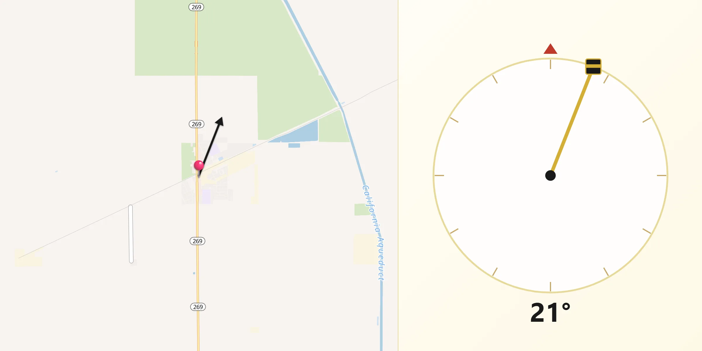 Qibla Direction from Huron