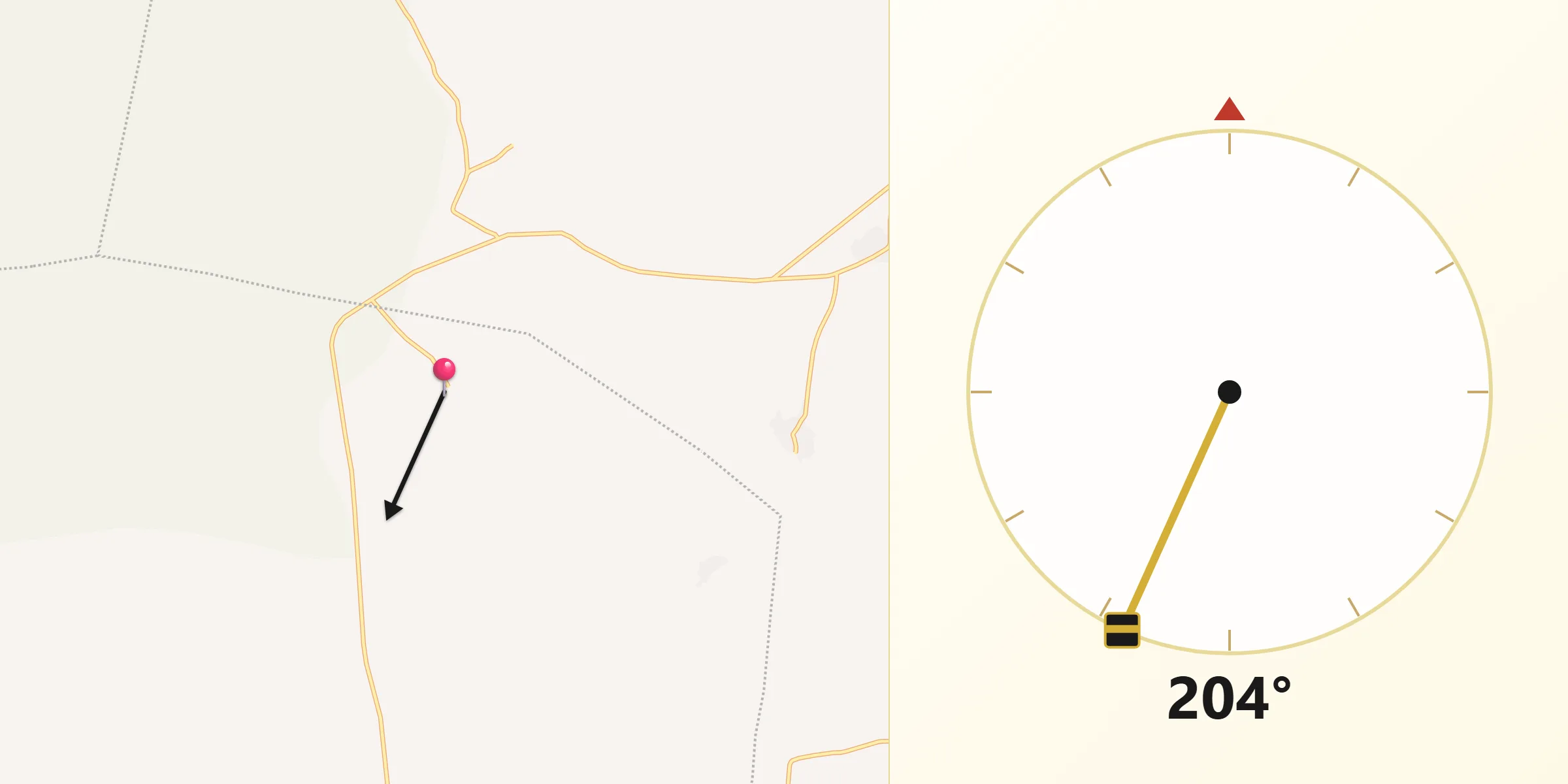 جهت قبله از کانی سرخ