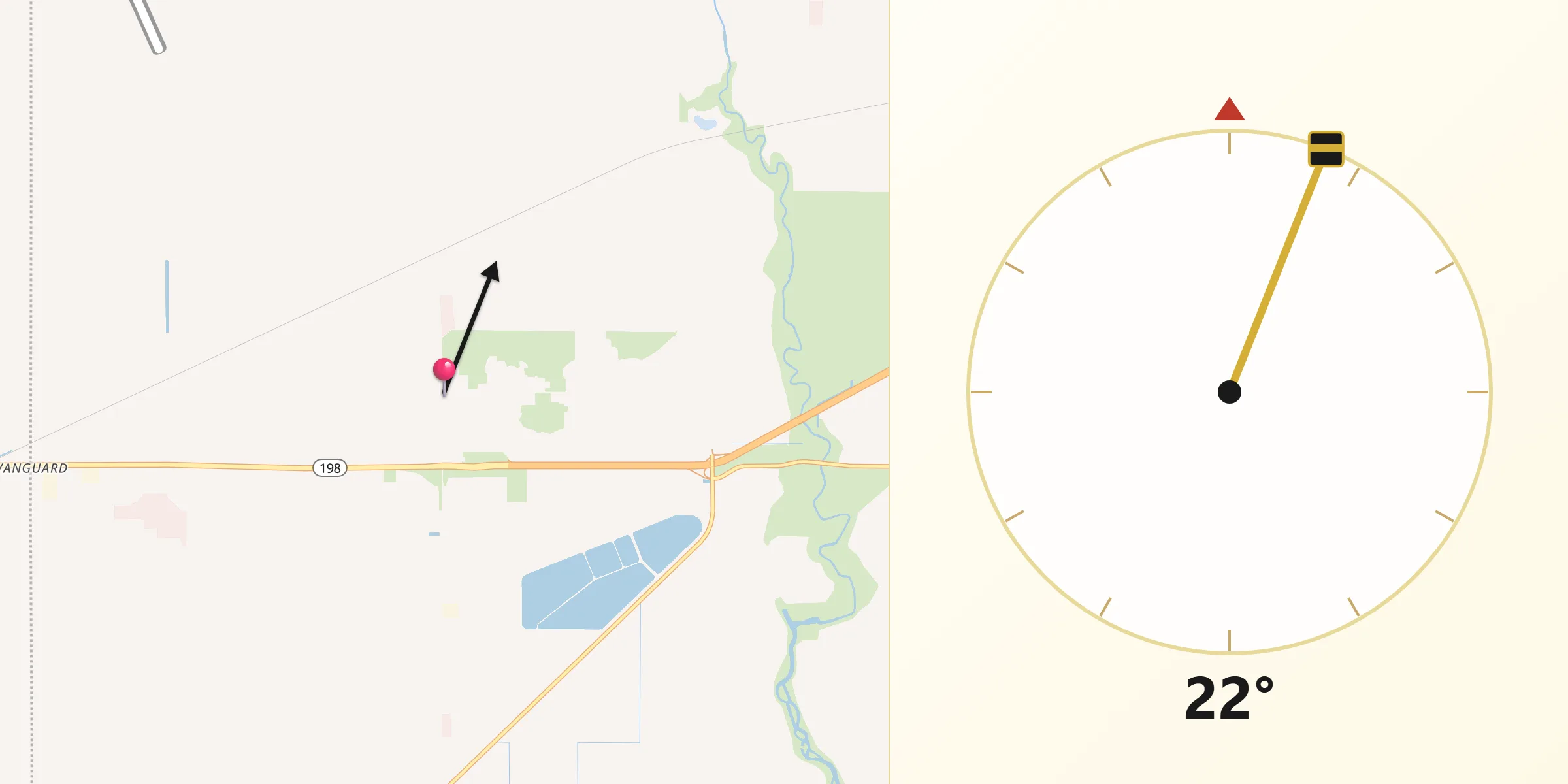 Qibla Direction from Lemoore Station