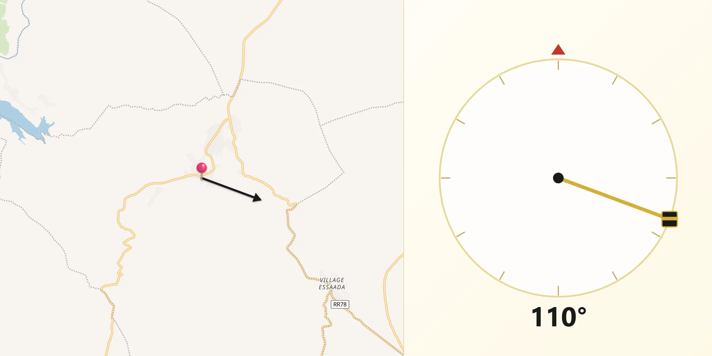 اتجاه القبلة من النبر