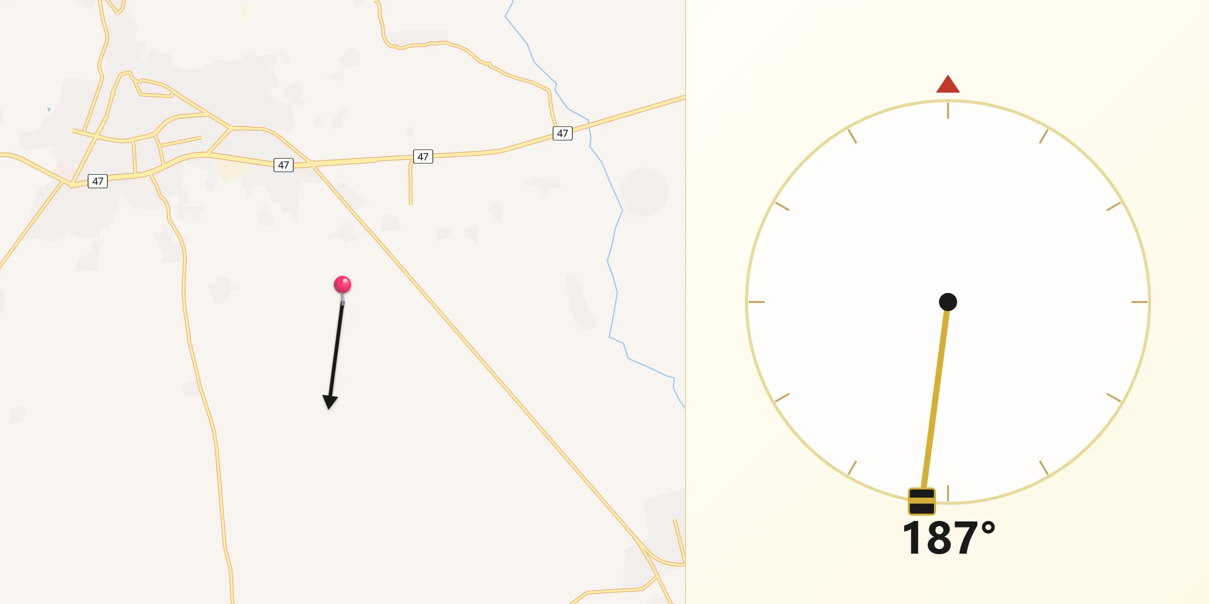 اتجاه القبلة من سنجار