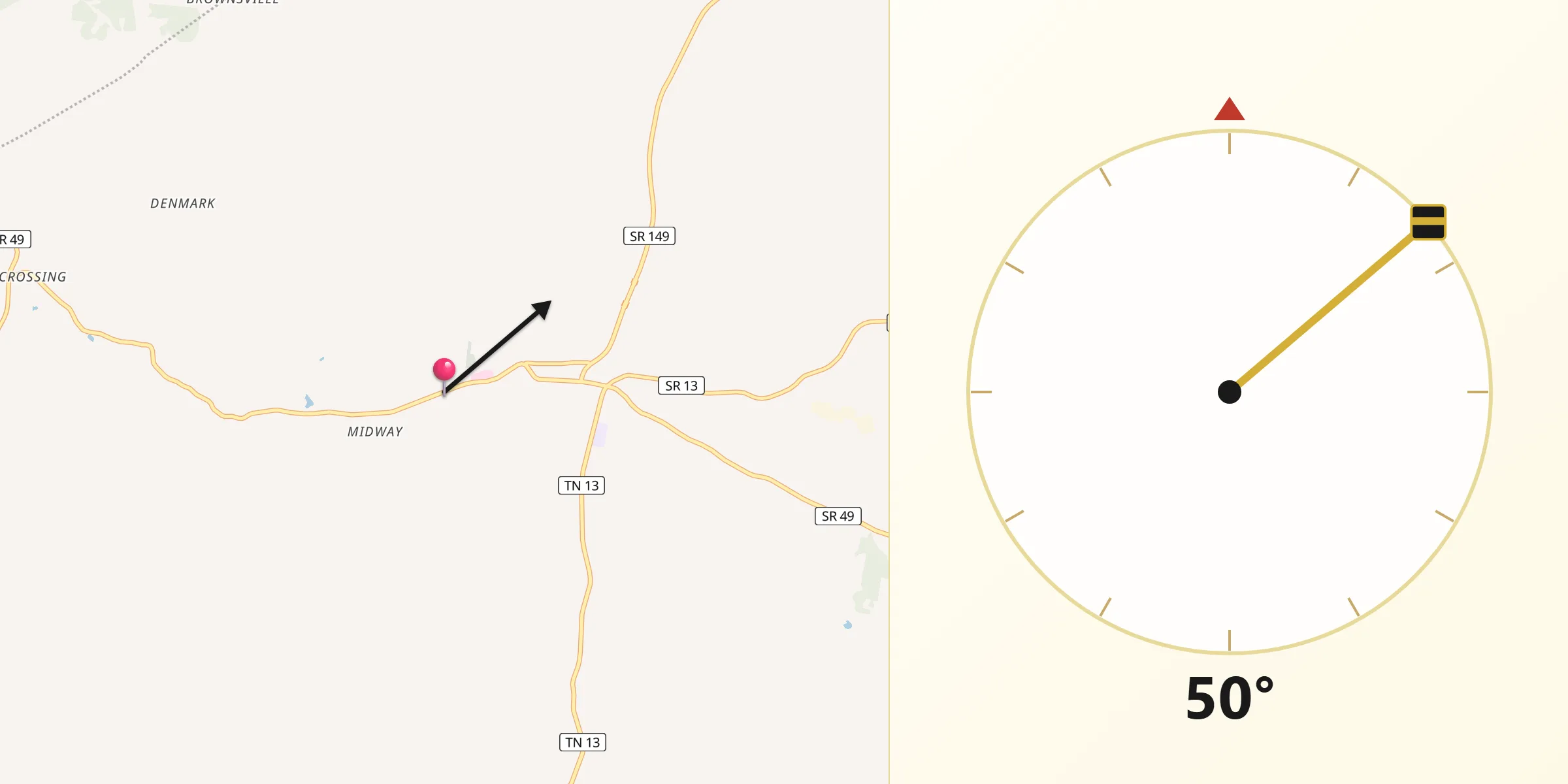 Qibla Direction from Erin
