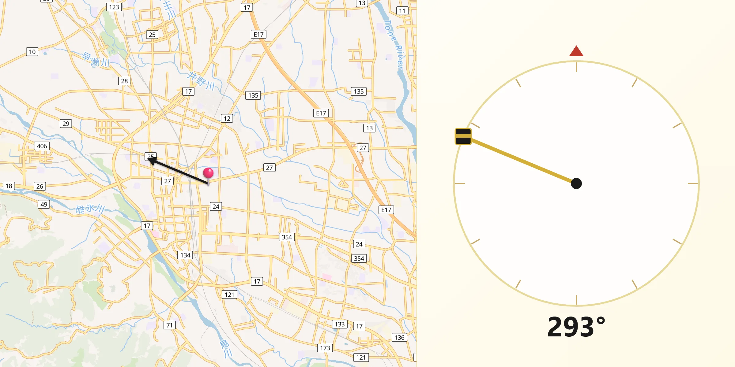 다카사키 시에서 메카 방향