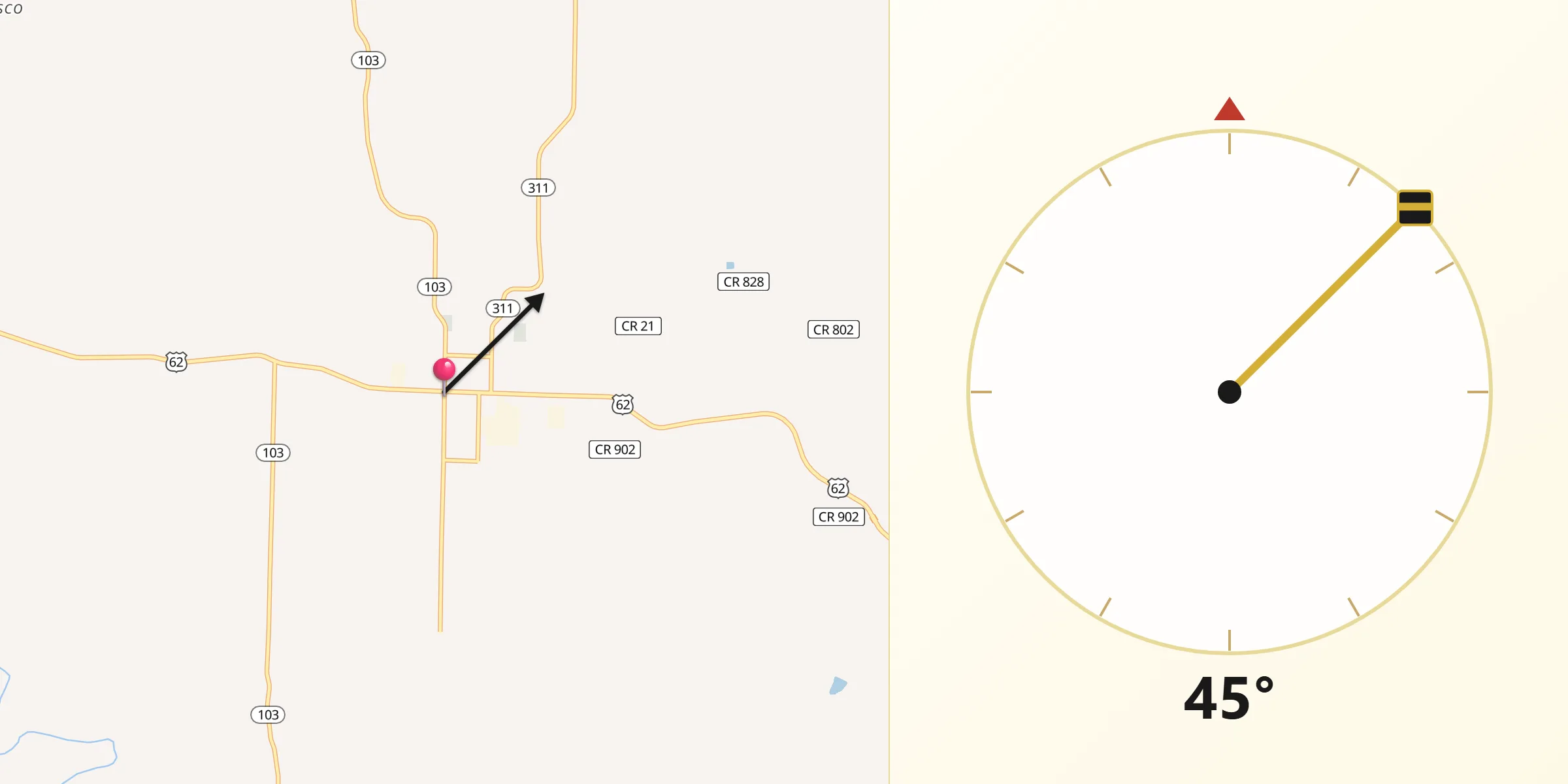 Qibla Direction from Green Forest