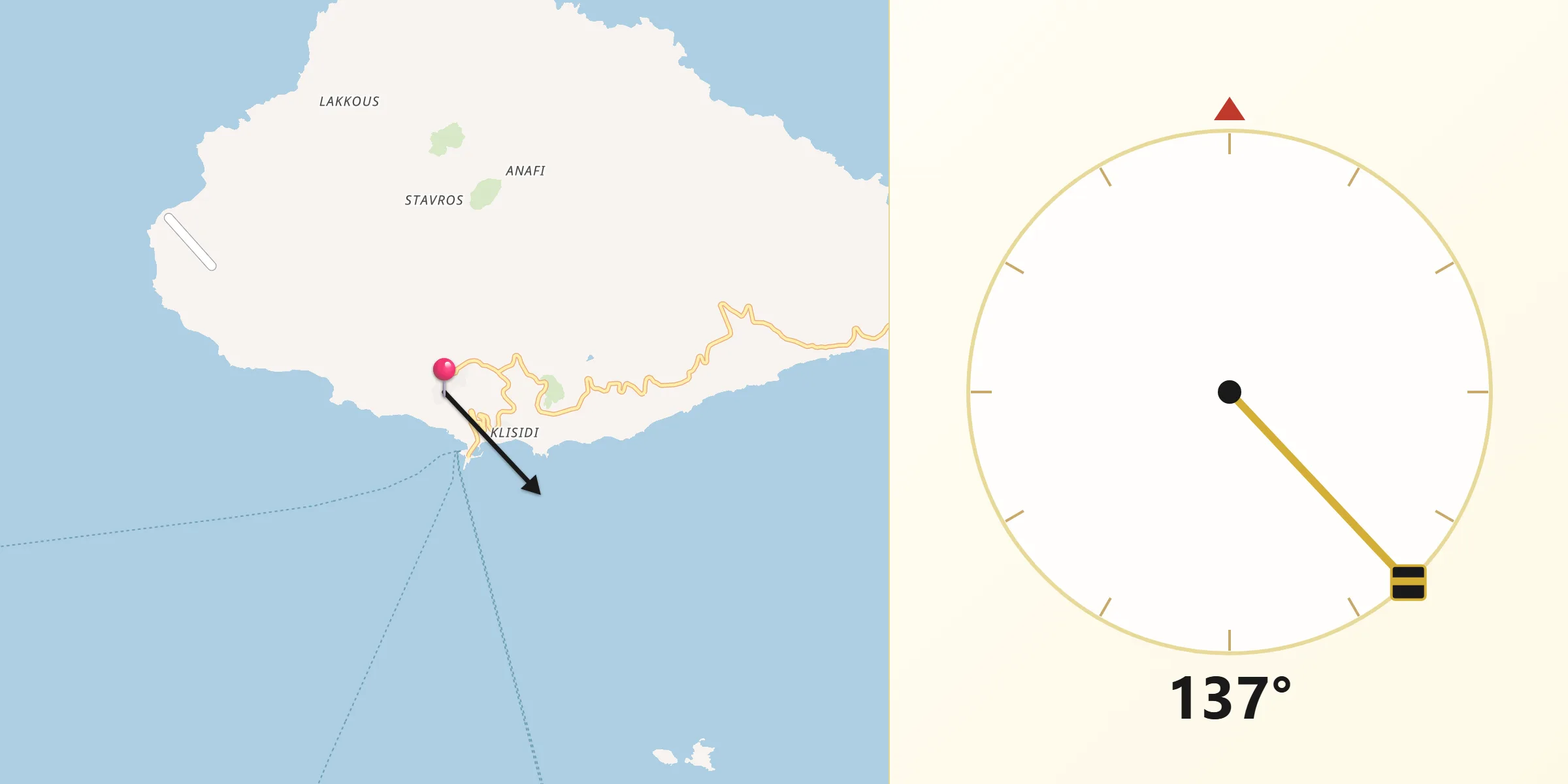 Κατεύθυνση Κίμπλα από το Ανάφη