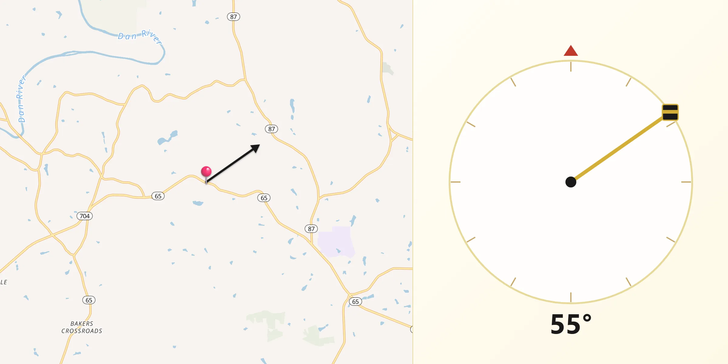 Qibla Direction from Wentworth