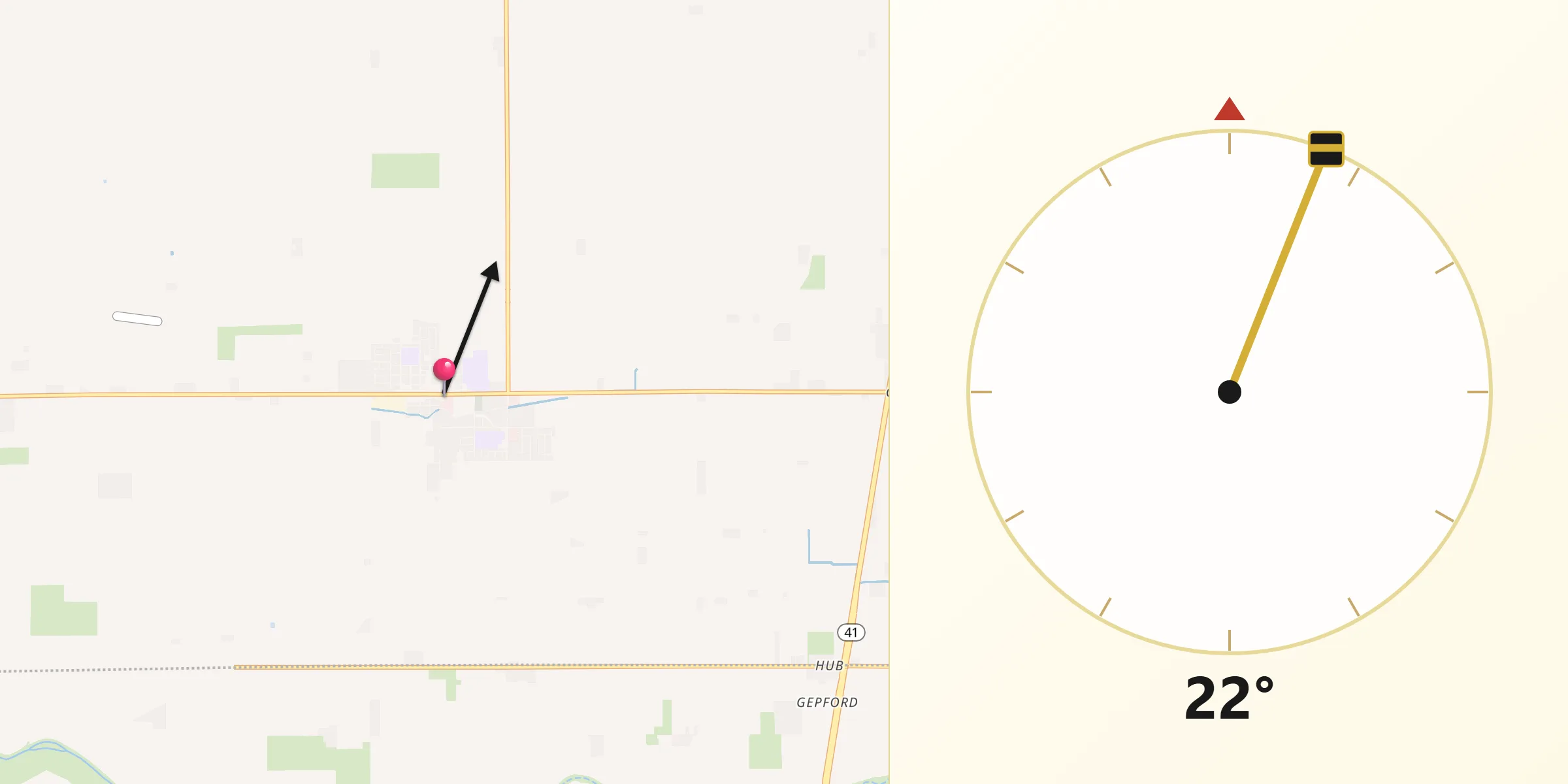 Qibla Direction from Riverdale