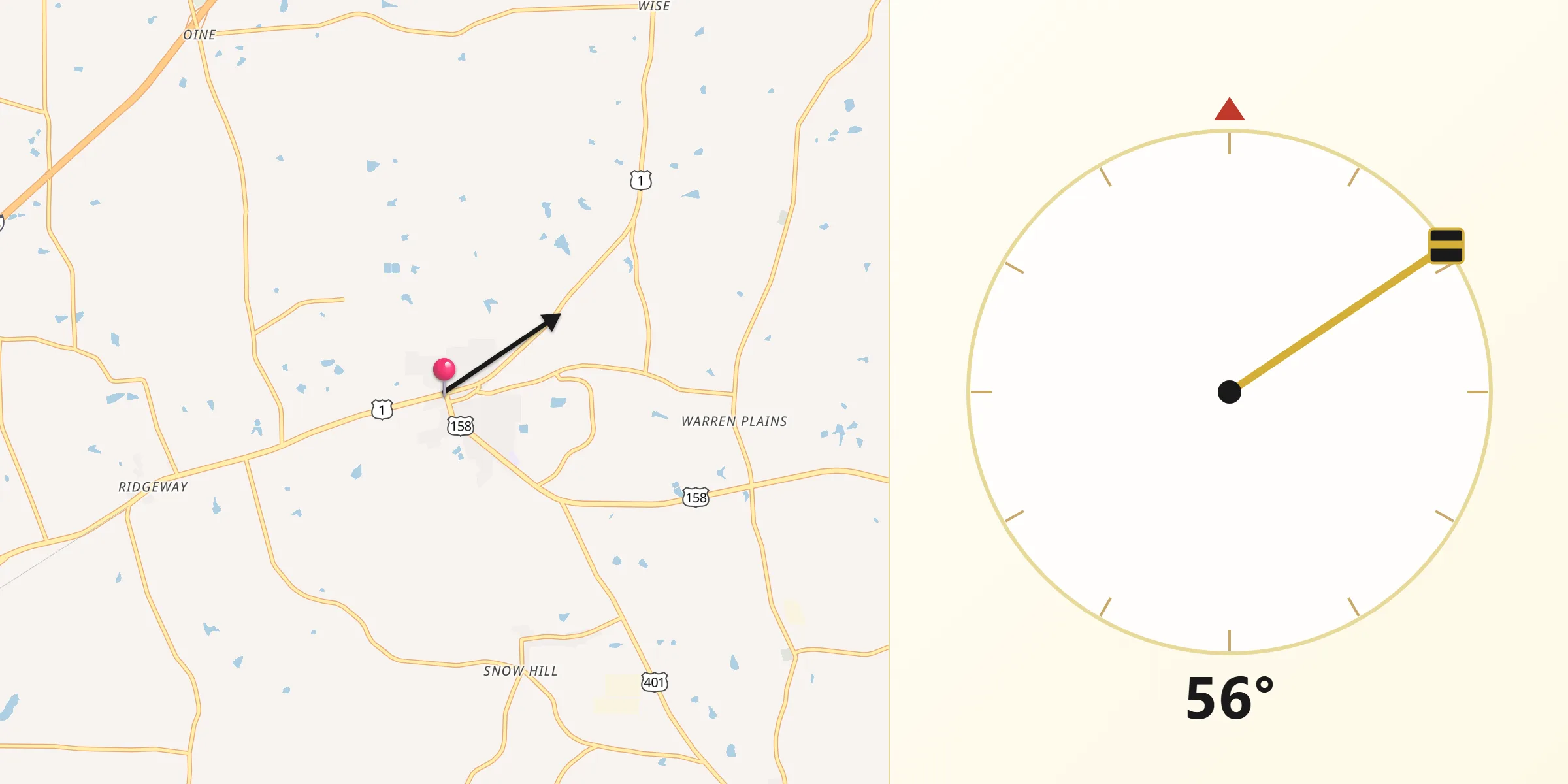 Qibla Direction from Norlina