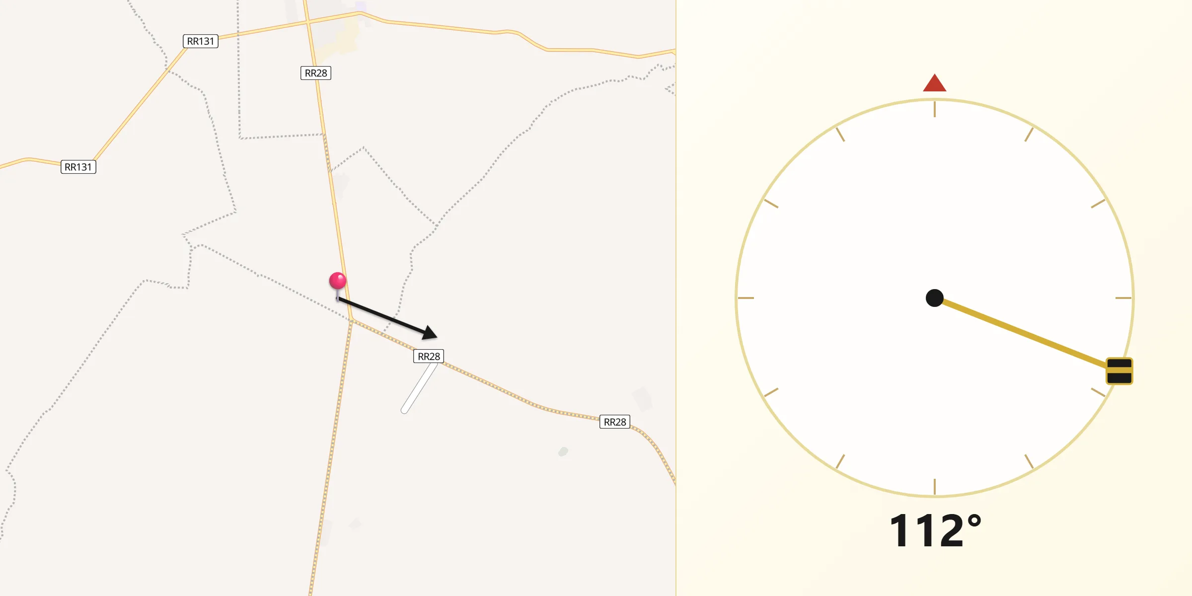 اتجاه القبلة من تستور