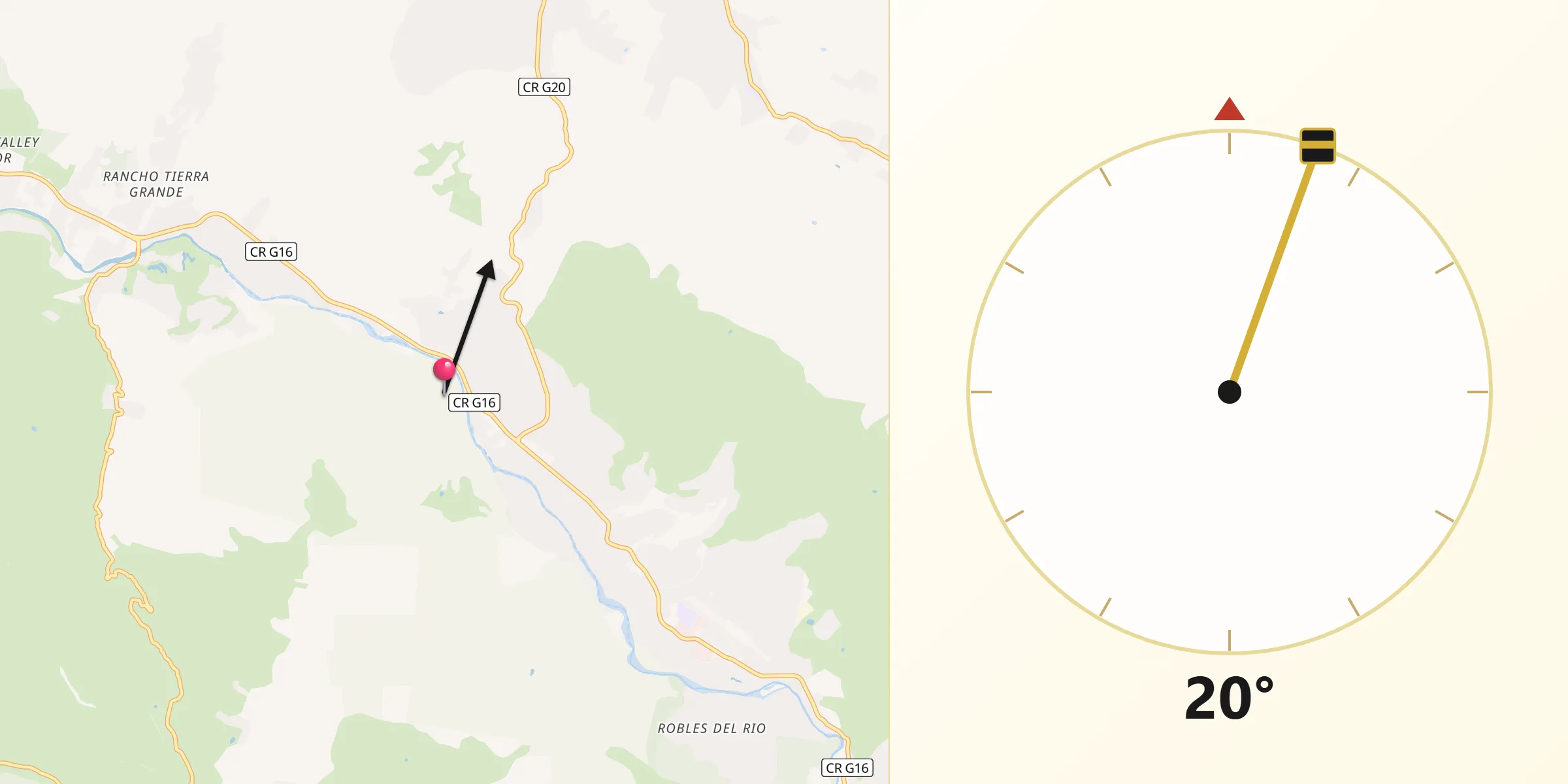 Qibla Direction from Carmel Valley Village