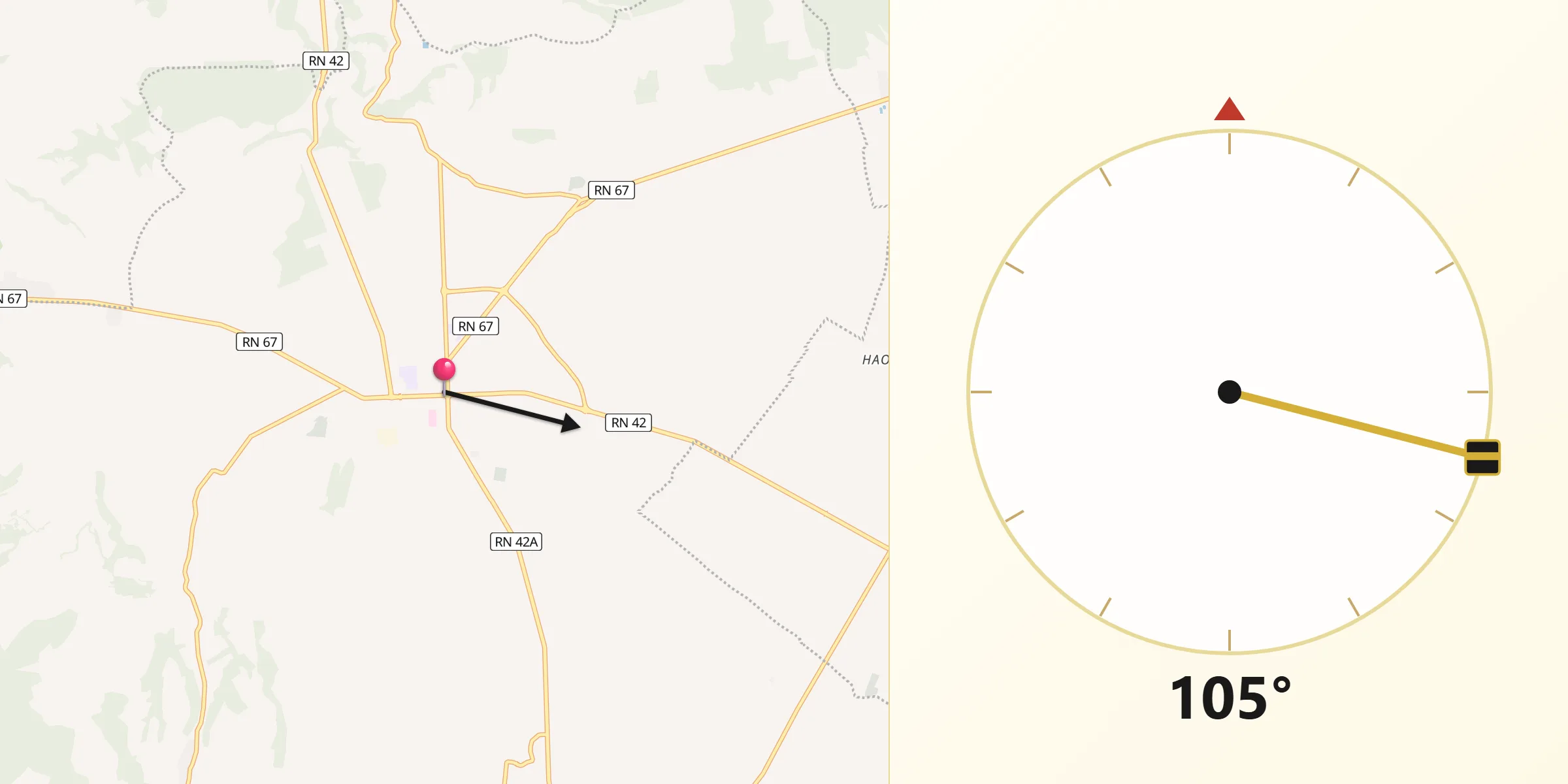 اتجاه القبلة من حجوط