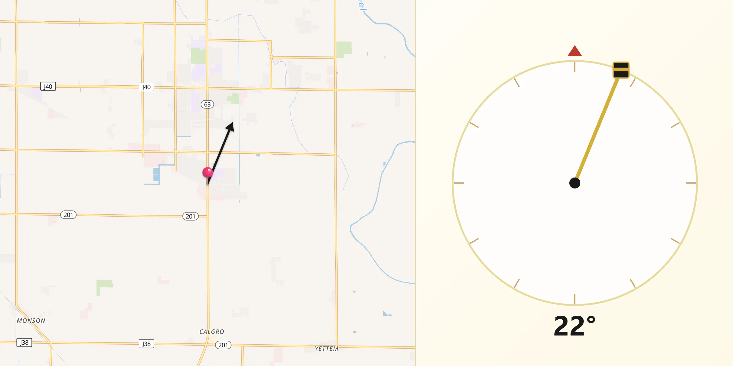 Qibla Direction from Cutler