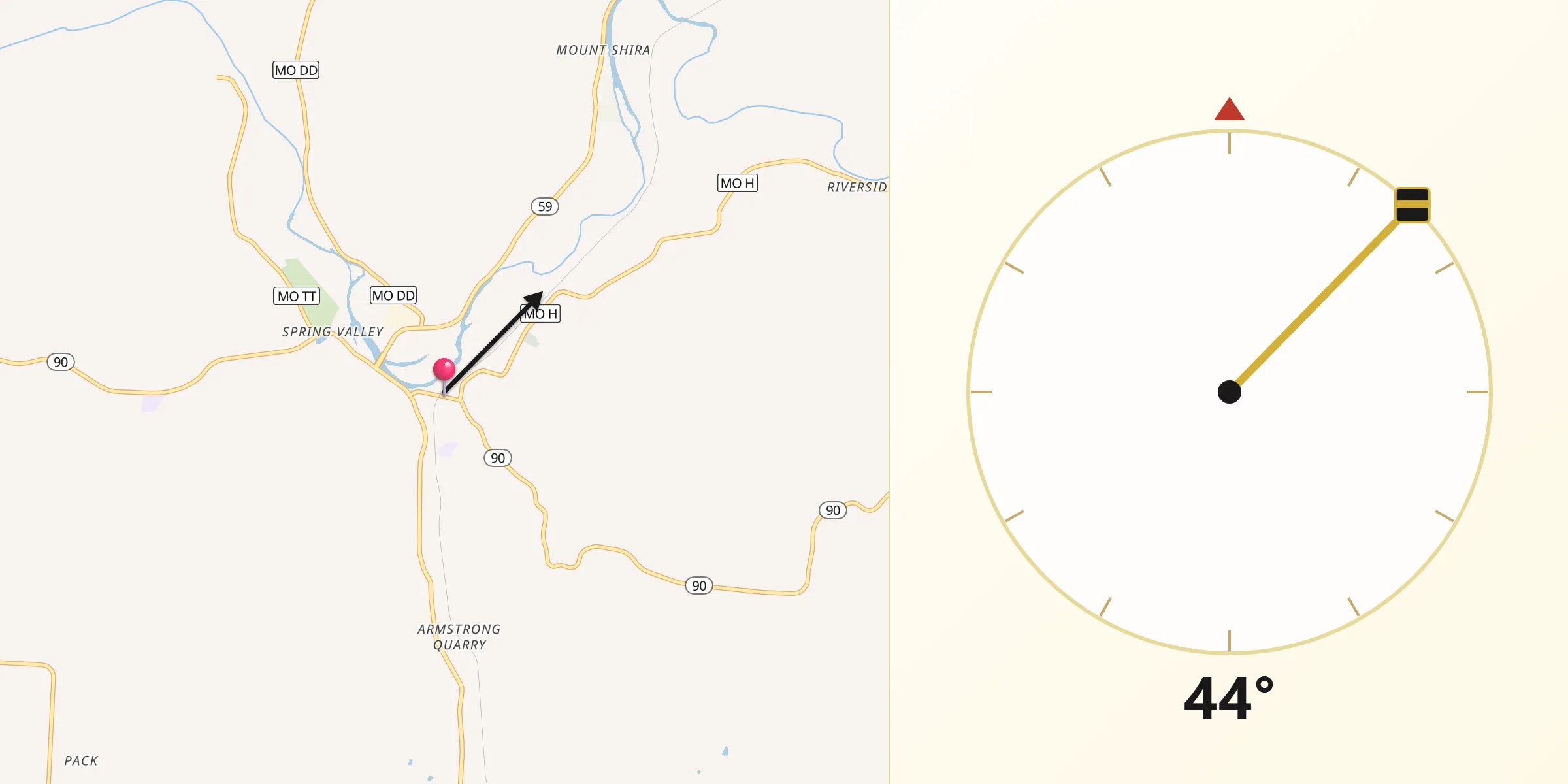 Qibla Direction from Noel