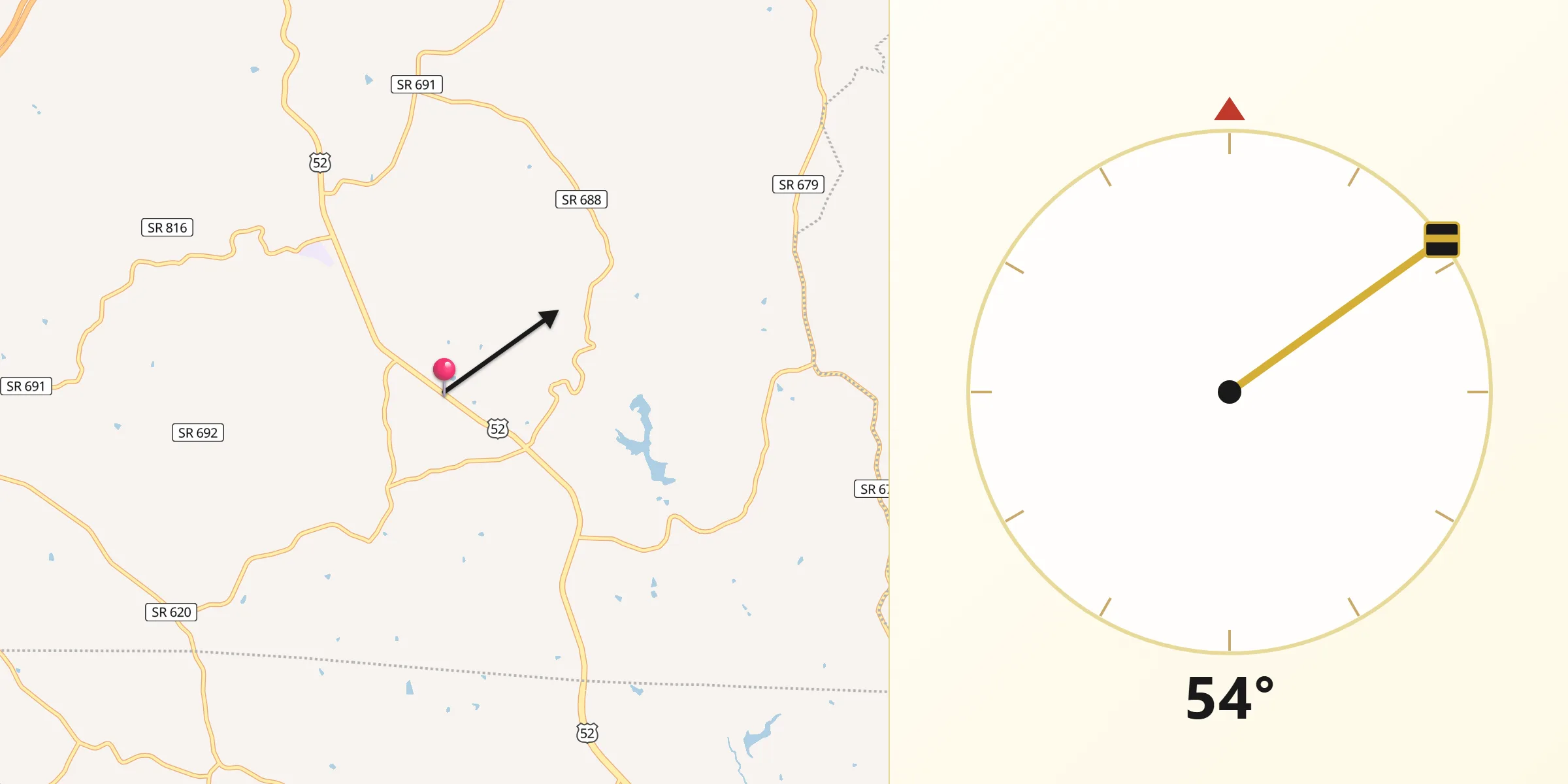 Qibla Direction from Cana