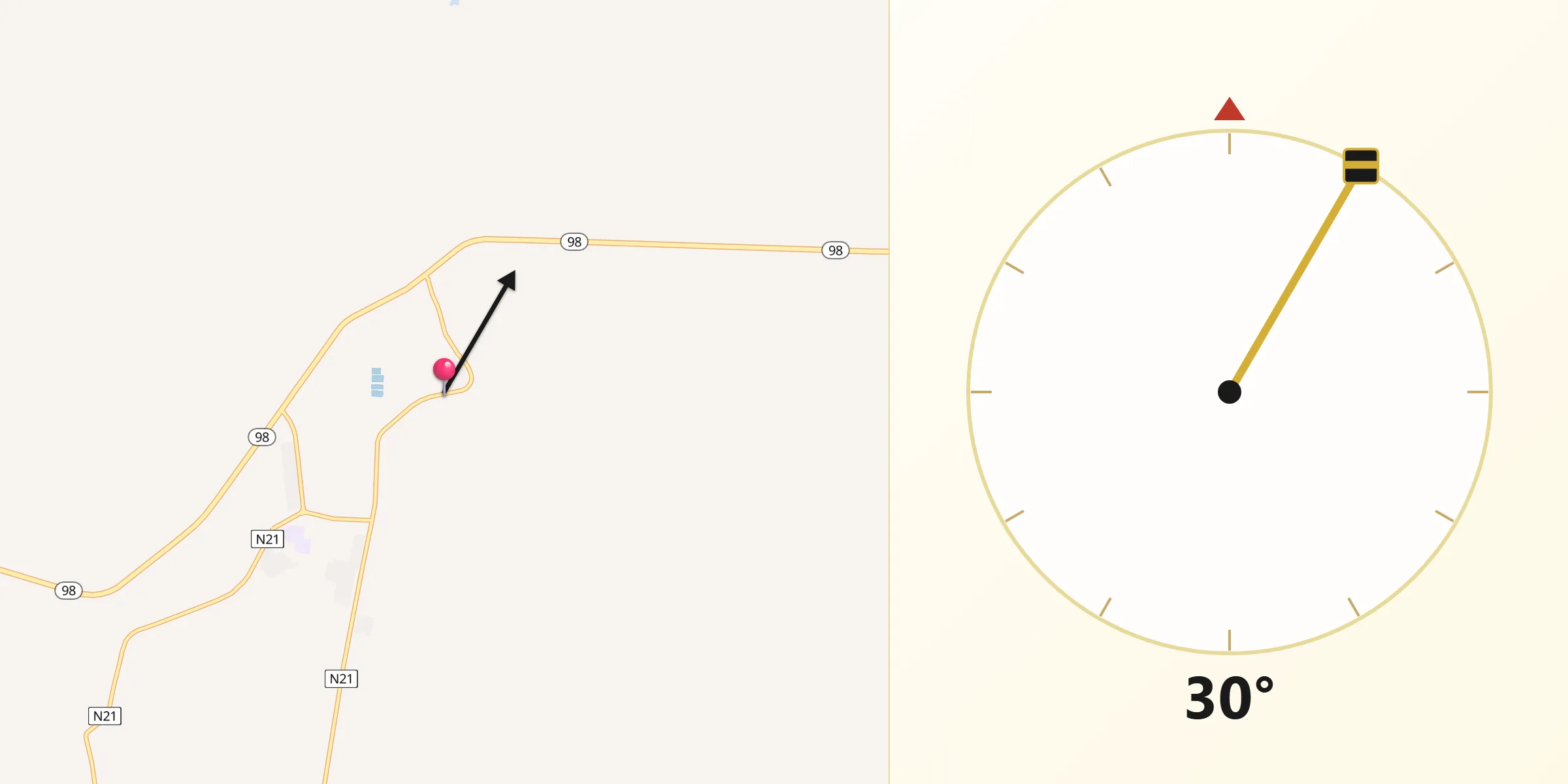 Qibla Direction from Kaibito