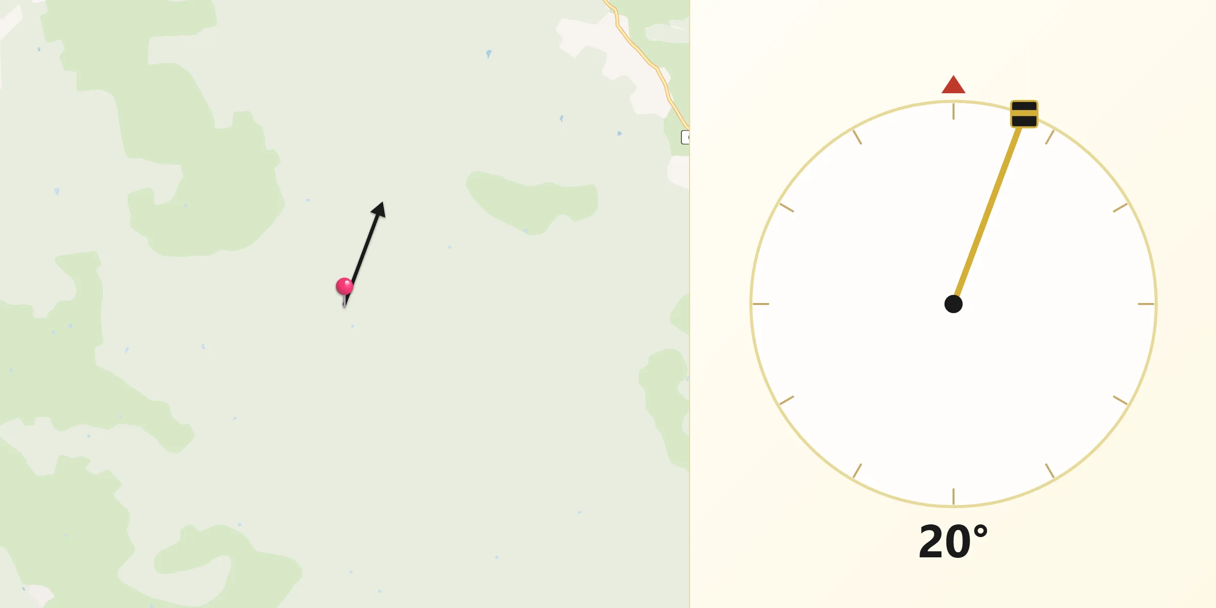 Qibla Direction from San Benito