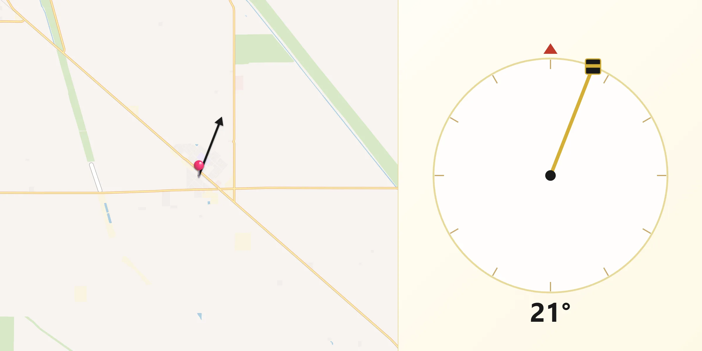 Qibla Direction from San Joaquin