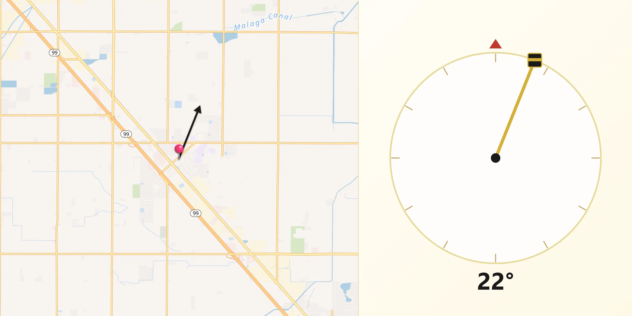 Qibla Direction from Fowler