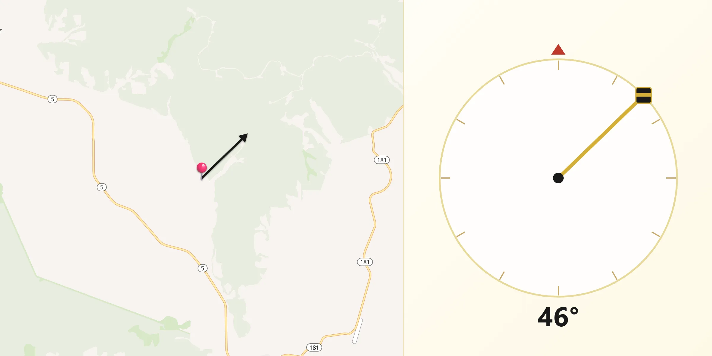 Qibla Direction from Ozark County