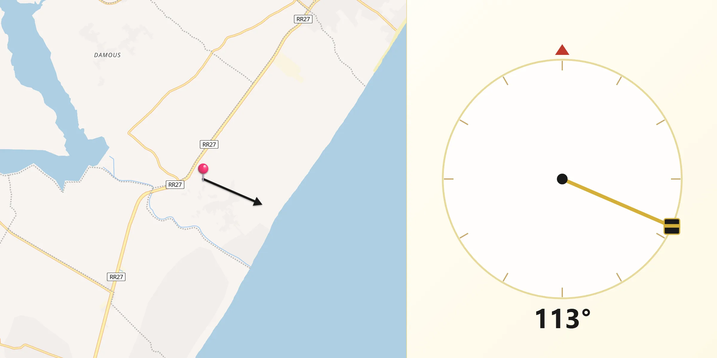 اتجاه القبلة من منزل حر
