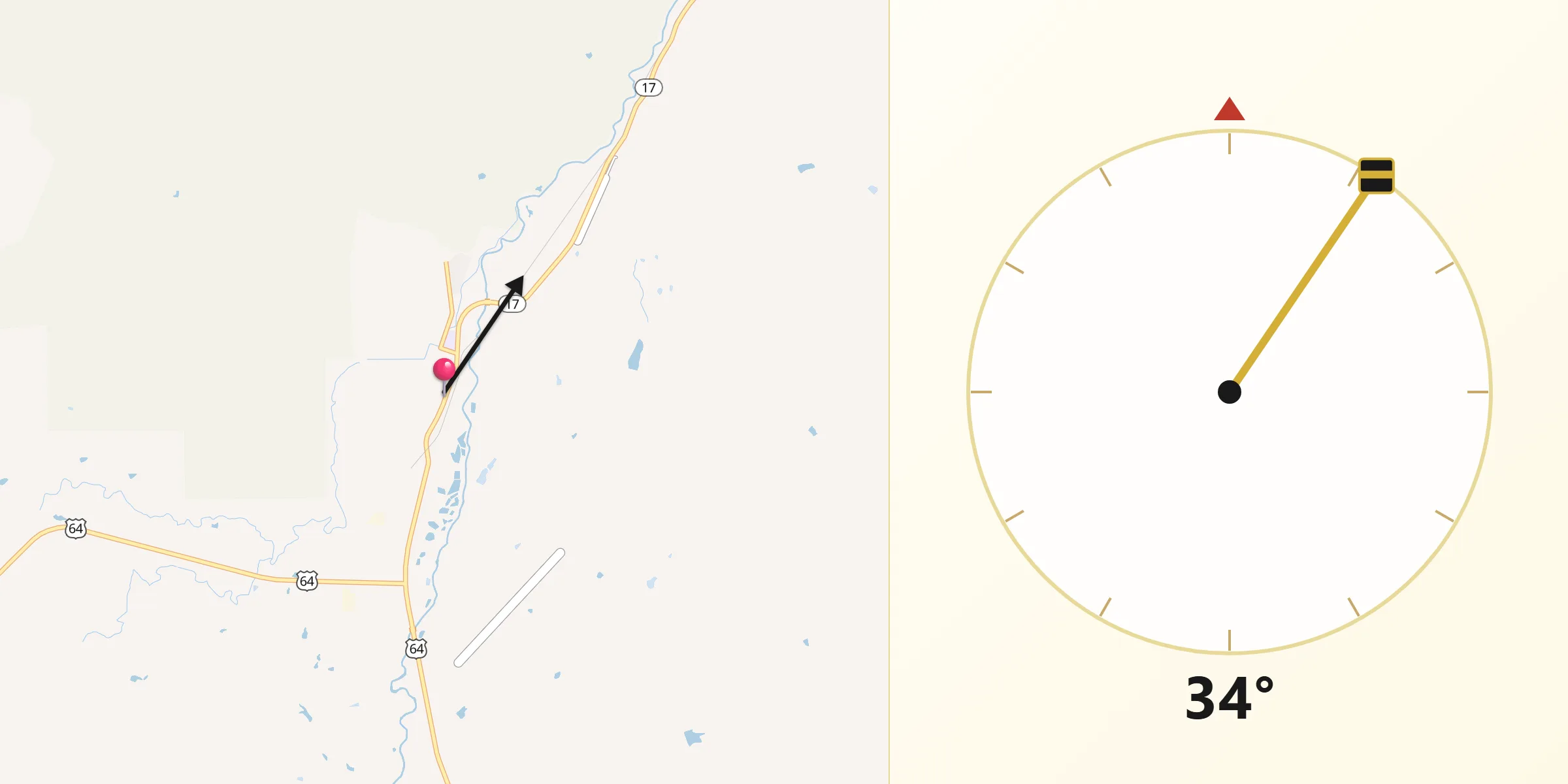 Qibla Direction from Chama